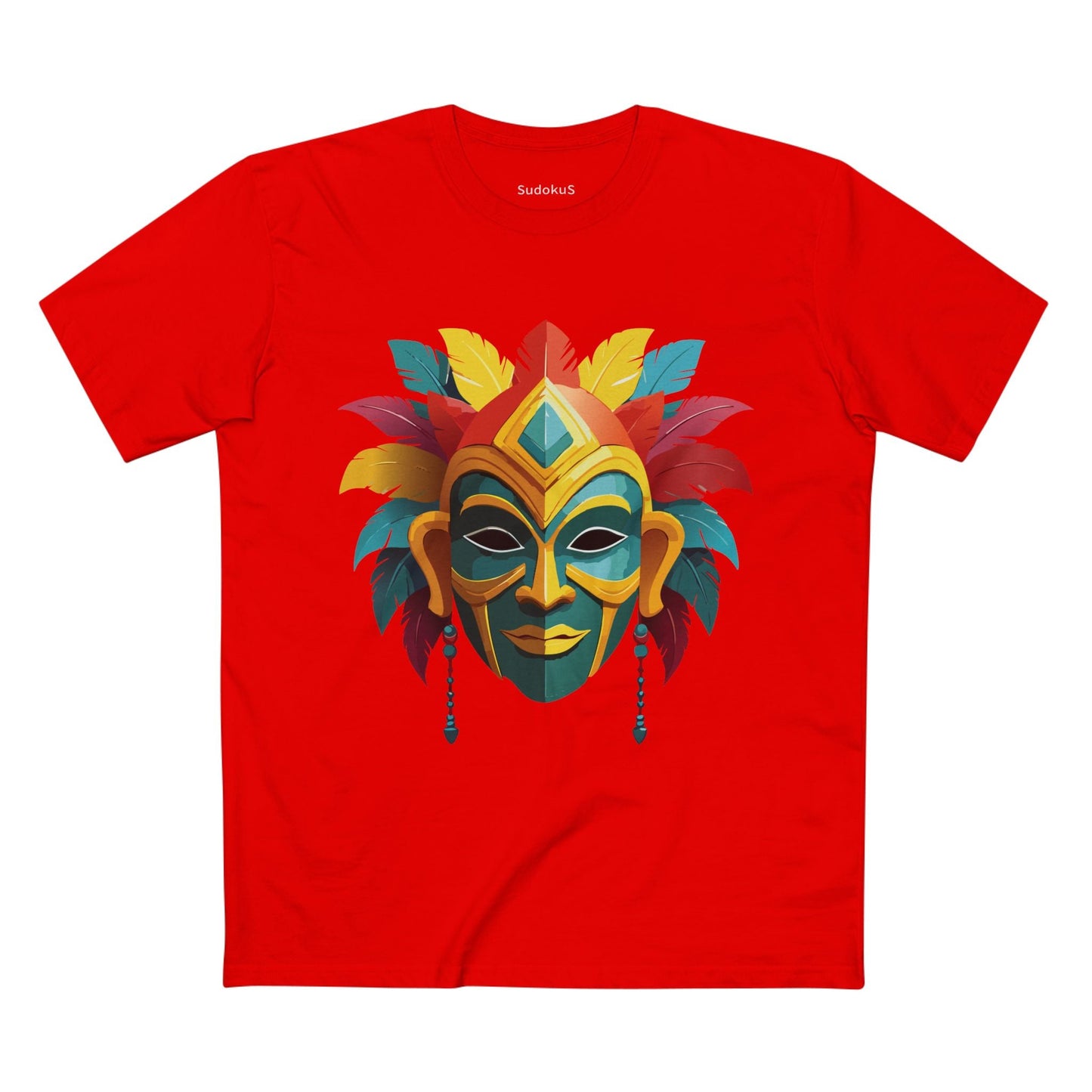Mask Graphic Unisex 100 Cotton Staple Tee 6