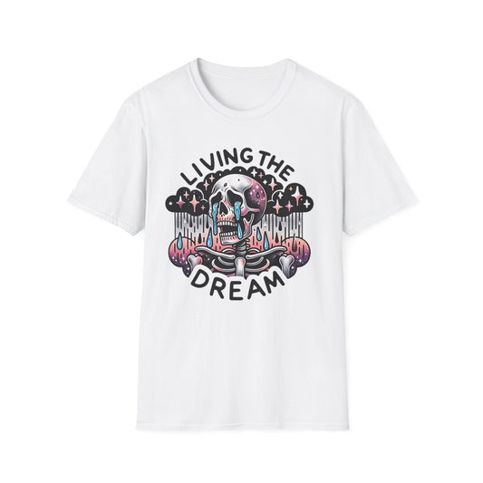 Skull Graphic Unisex Cotton T-shirt with Skeleton Artwork Design 12