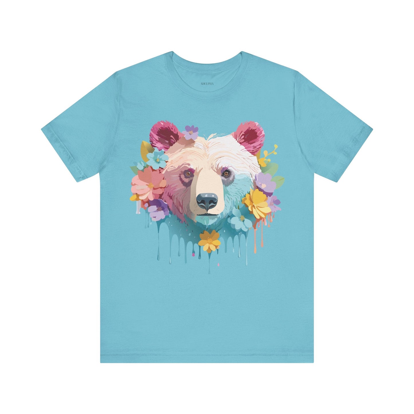 Bear Graphic Tee By Adelpha Unisex Short Sleeve Shirt Vintage Inspired Artwork