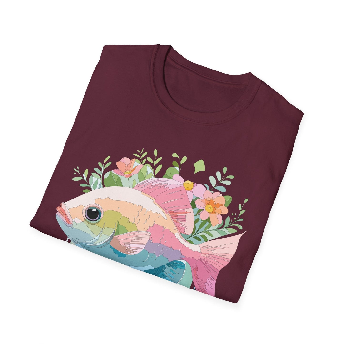 Fish Art Design Shirt, T Shirt with Fish, Graphic Shirt, Tee Shirt with Graphic Design, Shirt with Fish Graphic Art