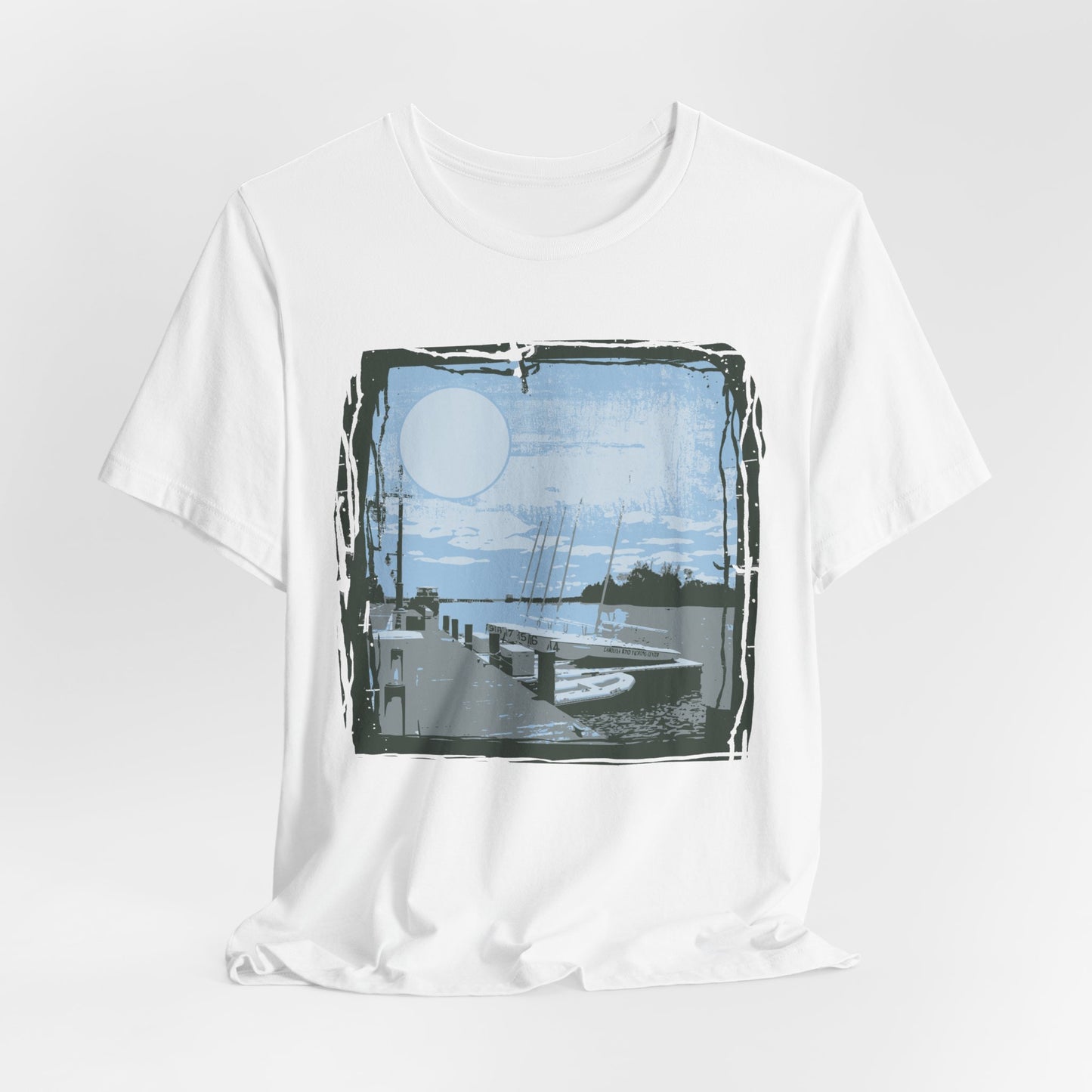 Yacht Club Retro Poster Graphic Design Tee, Yacht Club Shirt, Vintage Tees, Art Design T-Shirt, Graphic Tee, Retro Art Shirts