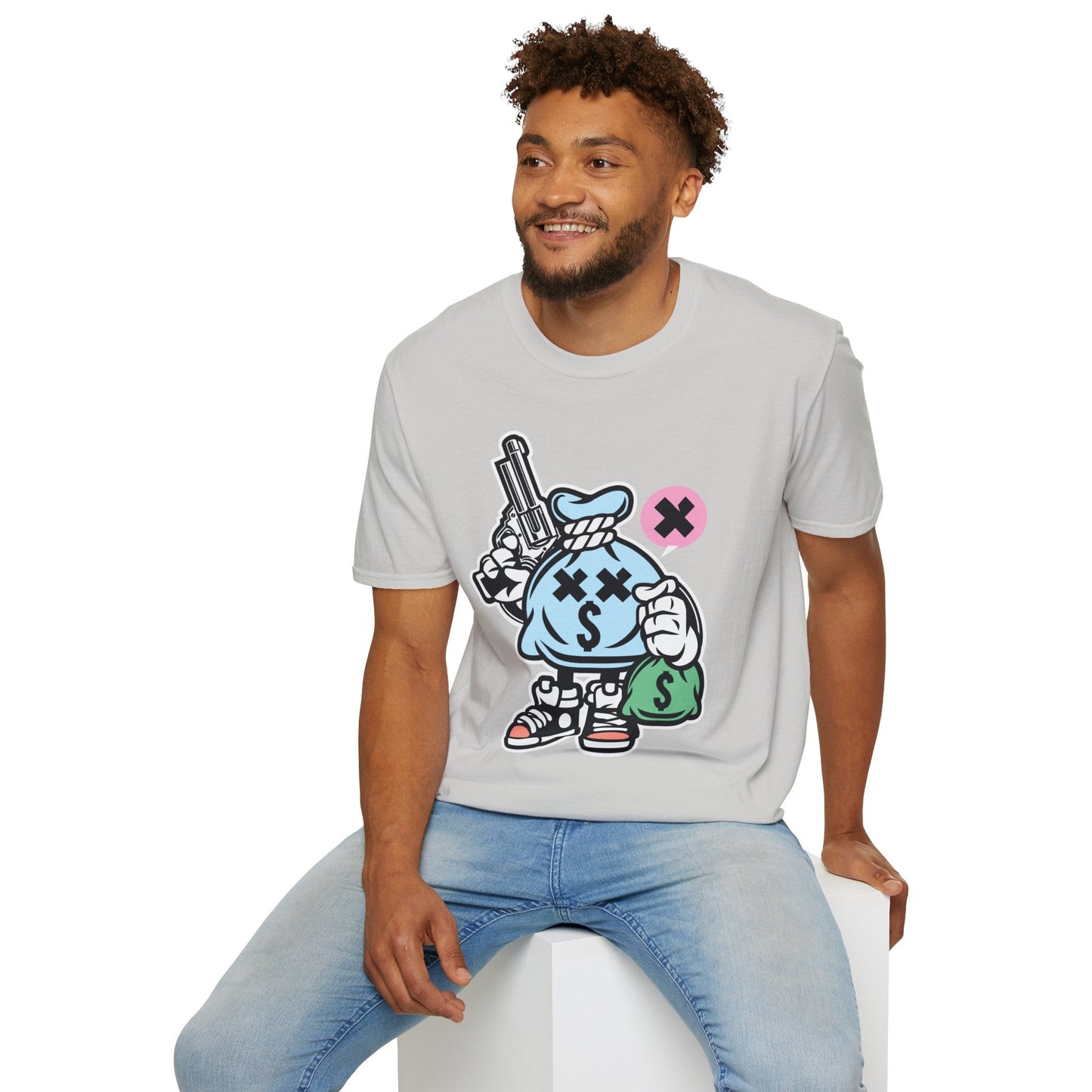 Cartoon T Shirt Animation T Shirt Funny Tee Unisex Gildan Softstyle 64000 100 Percent Cotton