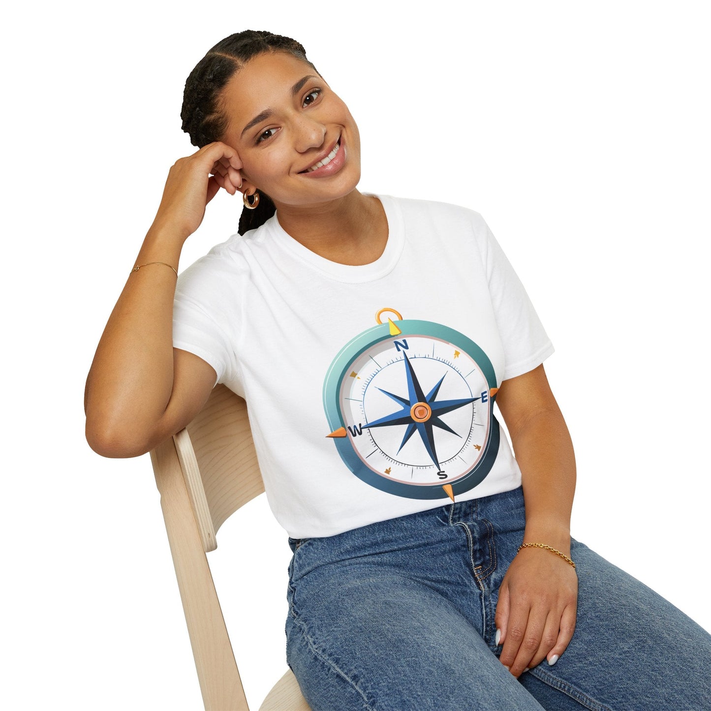 Compass Navigator Graphic Tee Unisex 100 Cotton 7