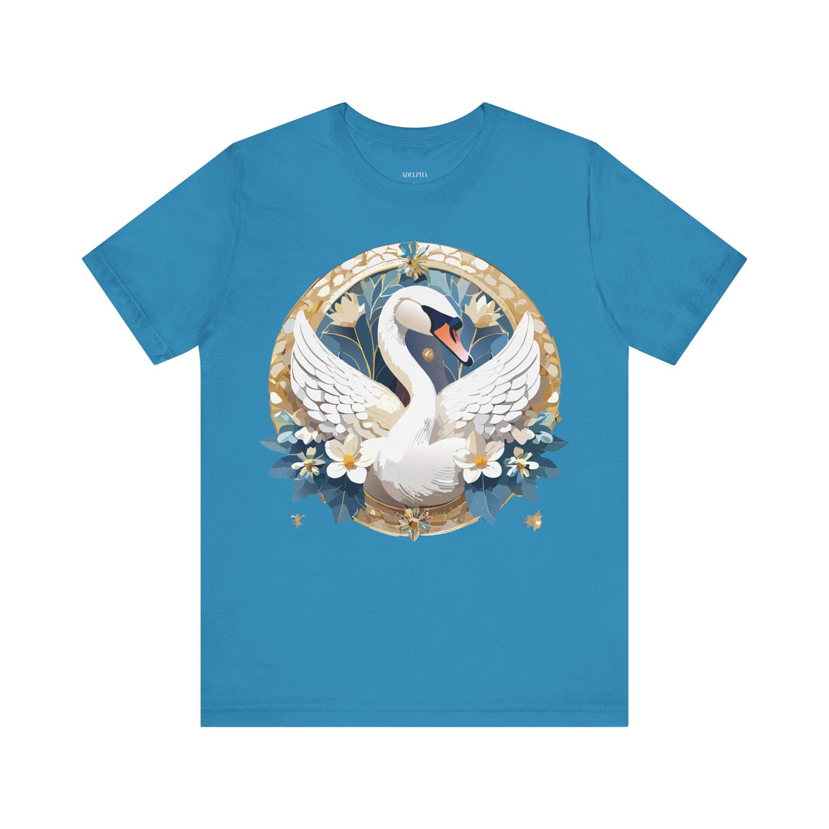Medallion Graphic Unisex Cotton Bella+Canvas Tee with Art Design d85