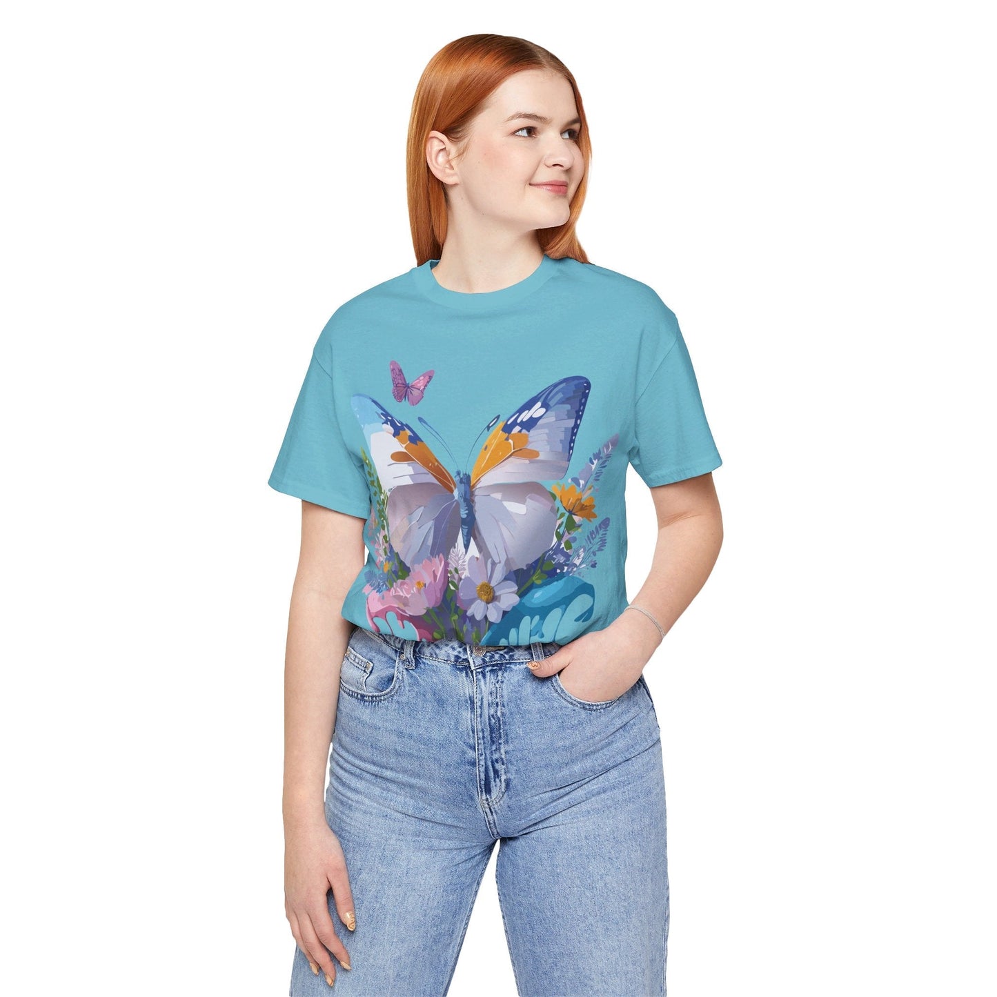 Butterfly Graphic Tee From Adelpha Vintage Artwork Unisex Short Sleeve Shirt