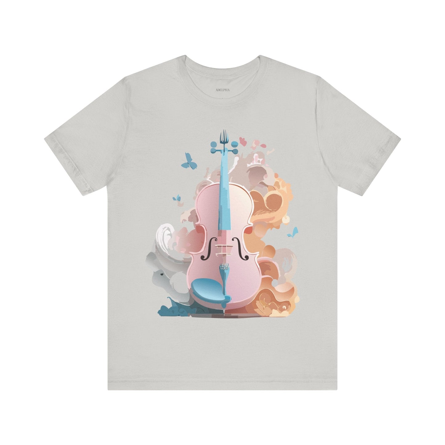 Music Graphic Unisex 100 Cotton Vintage Art with Musical Elements Tee 7