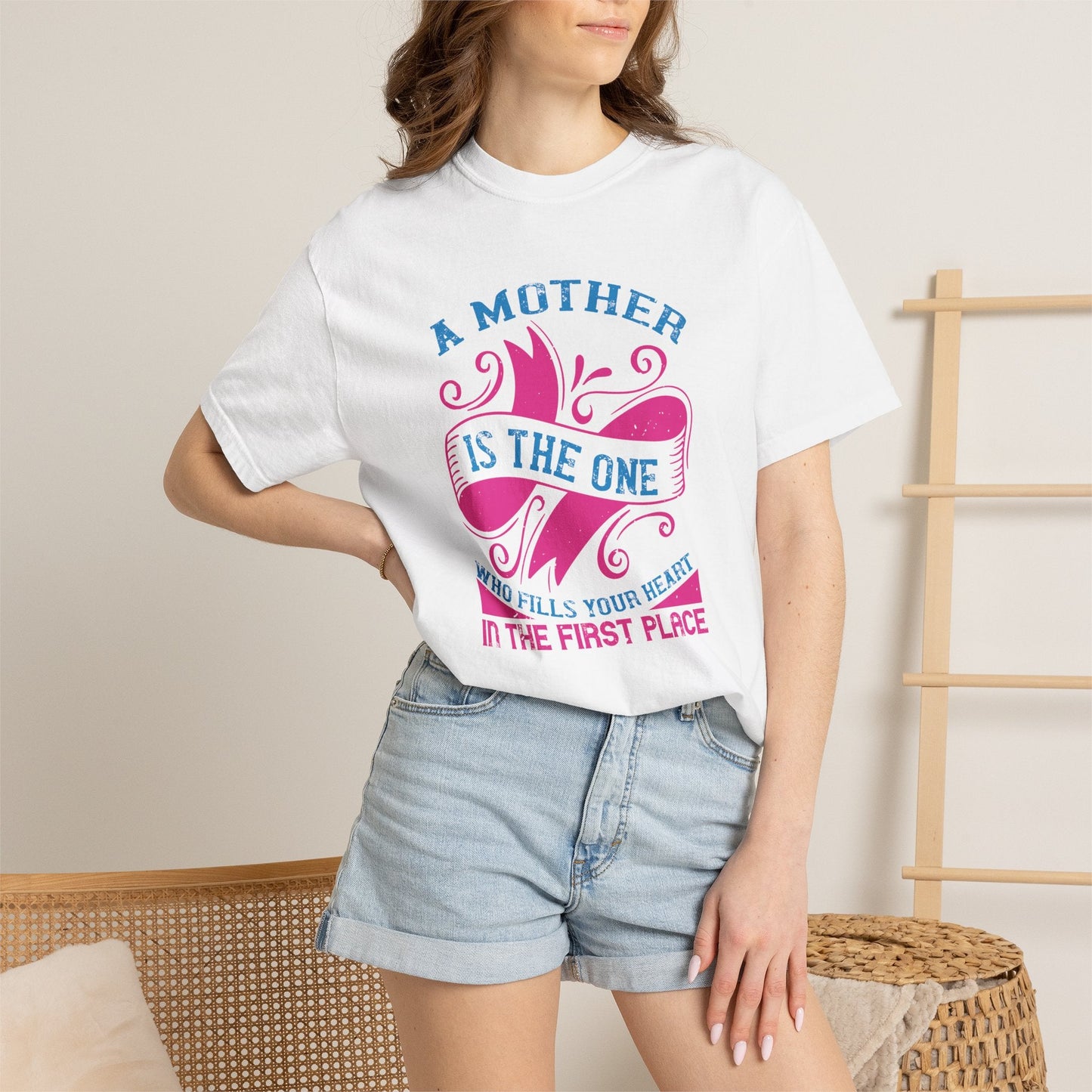 Mom T-shirt Mother Day Mama Tee Unisex Comfort Colors Garment-Dyed Cotton h54