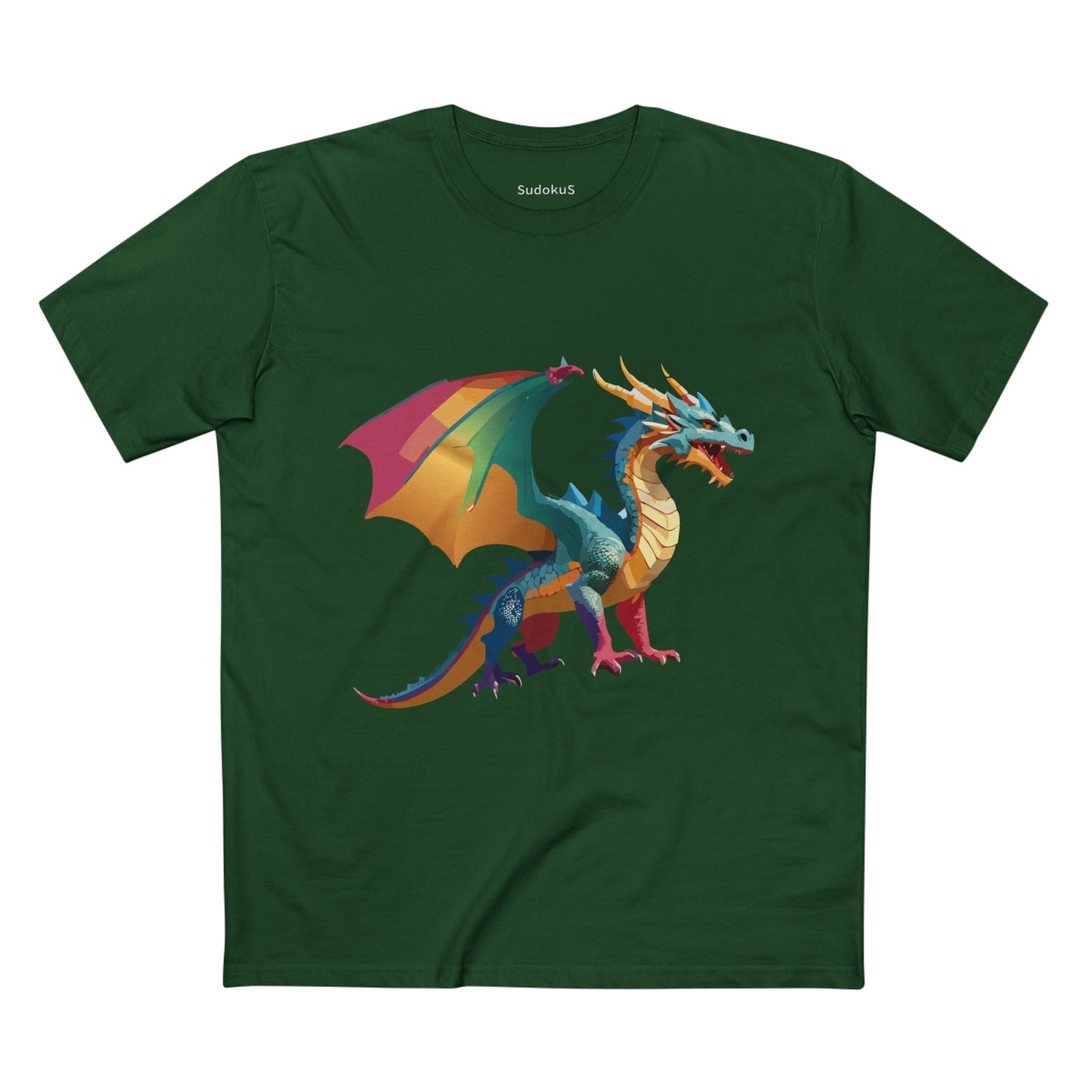 Dragon Graphic Unisex 100 Cotton Staple Tee 8