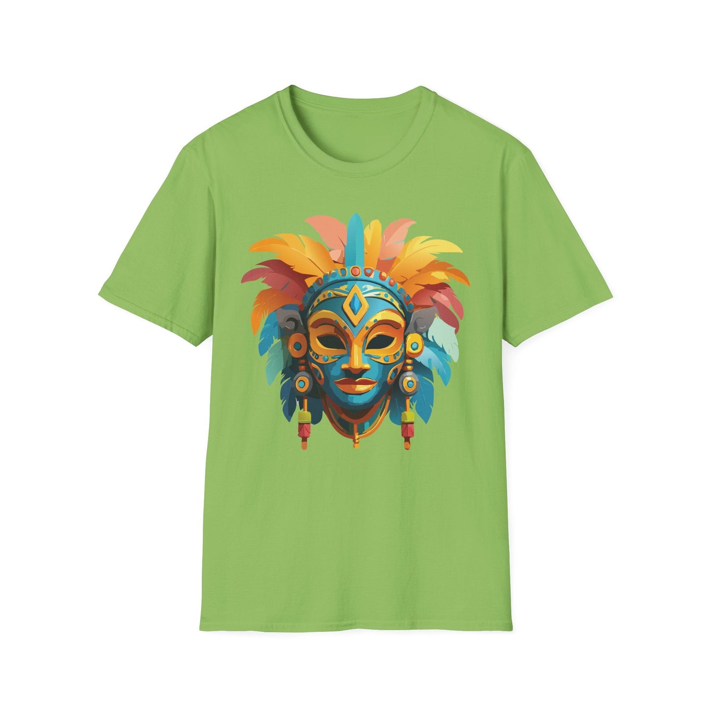 Mask Tee Shirt Unisex Graphic Design Short Sleeve Tee Gildan Softstyle 64000 Ring Spun Cotton