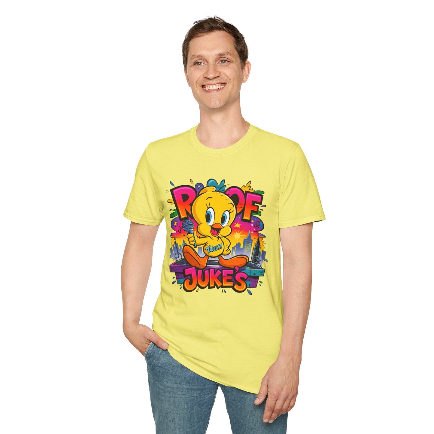 Unisex Cartoon T Shirt With Animation Design Versatile Funny Animals Tee Shirt Gildan Softstyle