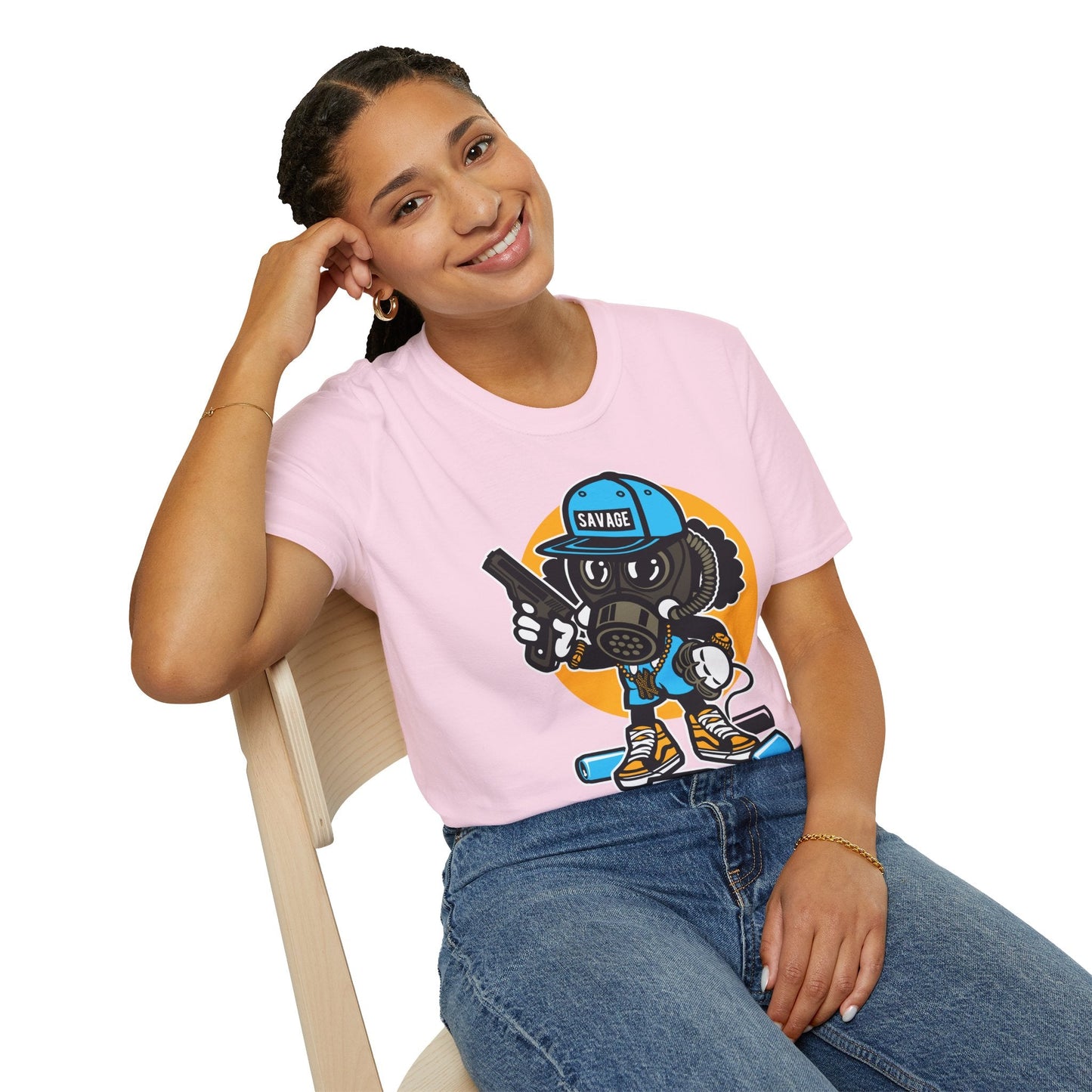 Cartoon T Shirt Animation T Shirt Funny Tee Shirt Unisex Gildan Softstyle Cotton Tee 64000