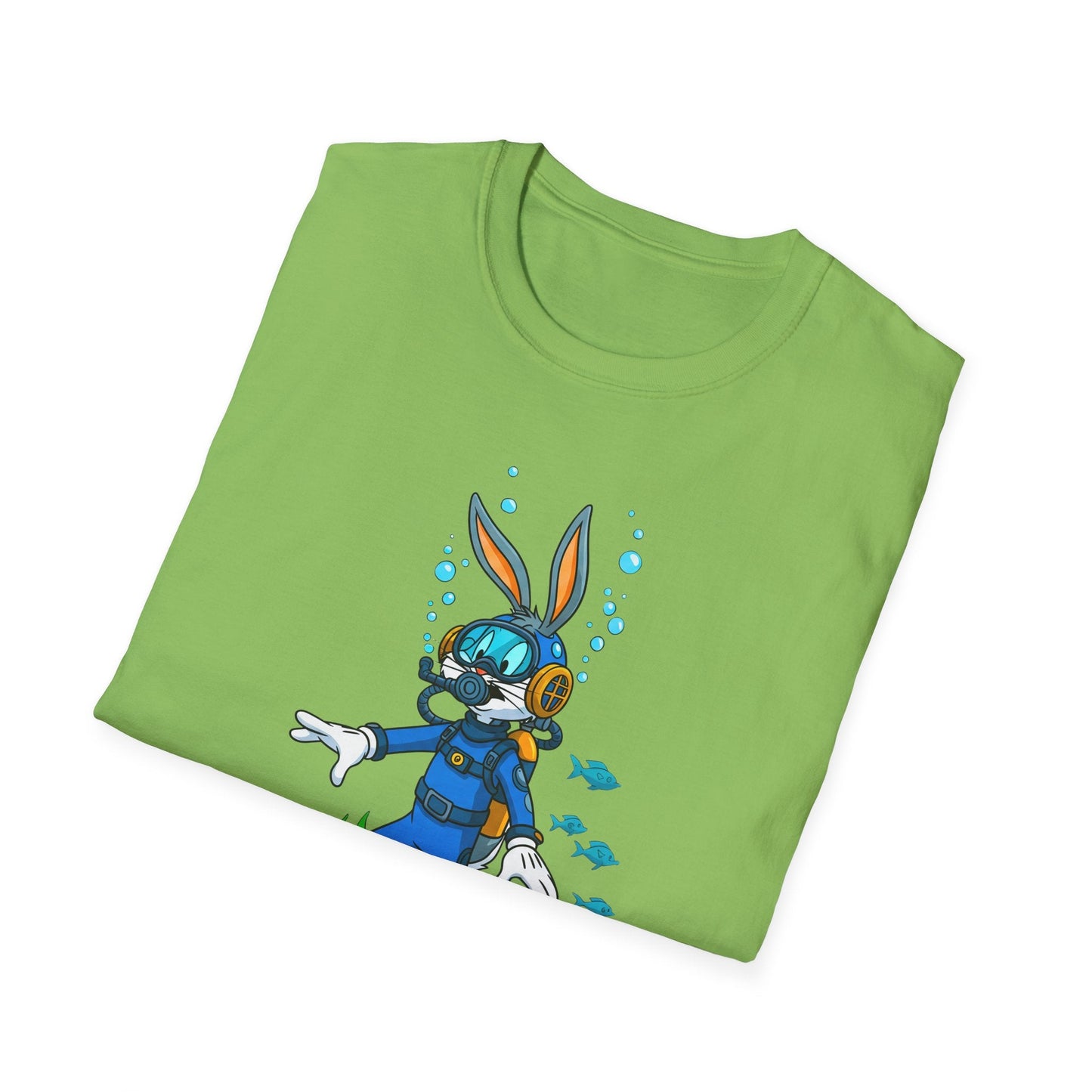 Cartoon Bunny Graphic Unisex Cotton Animal Animation Artwork Design Tee 18