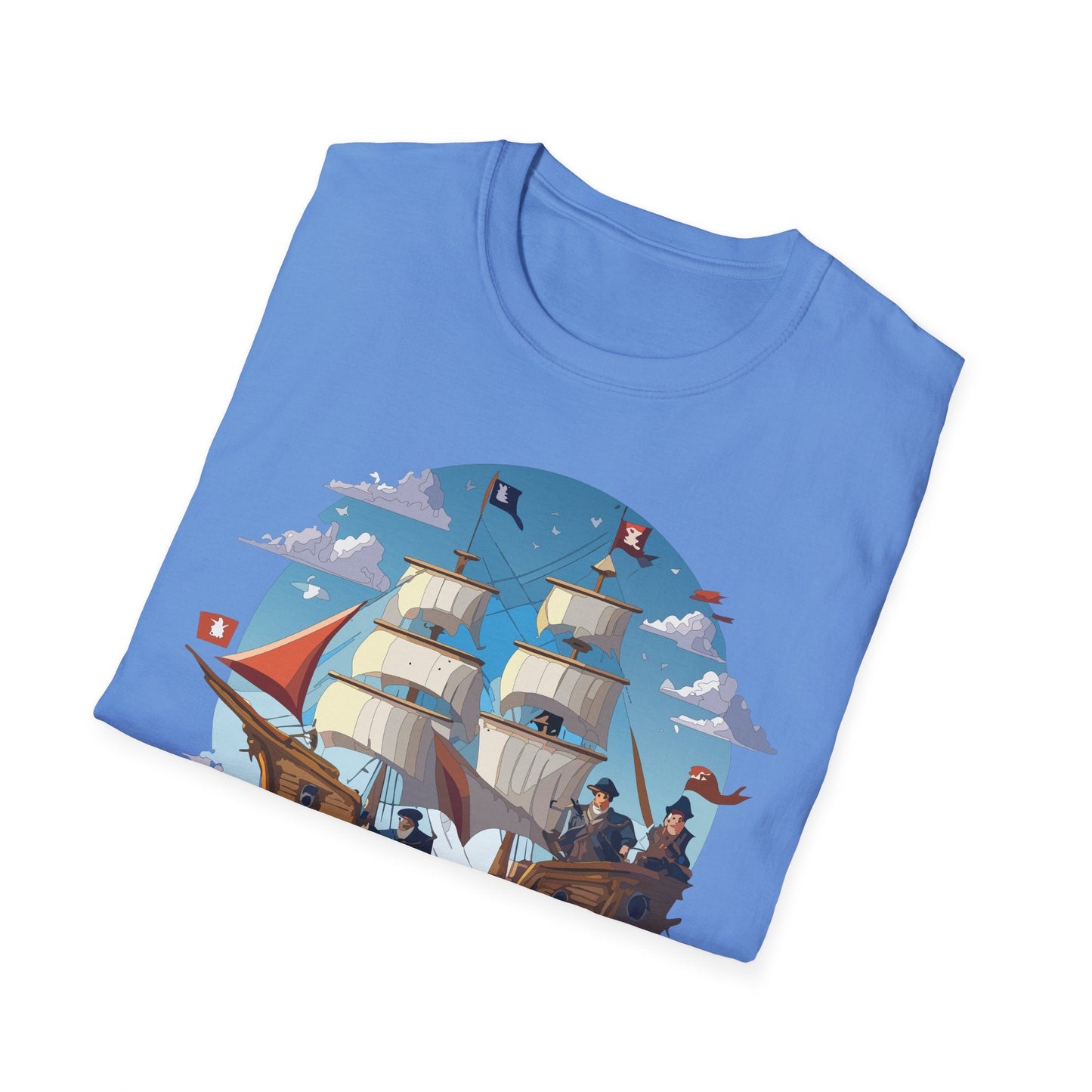 Ship T Shirts Frigate Vessel Tee Unisex Gildan Softstyle 64000 100 Percent Cotton