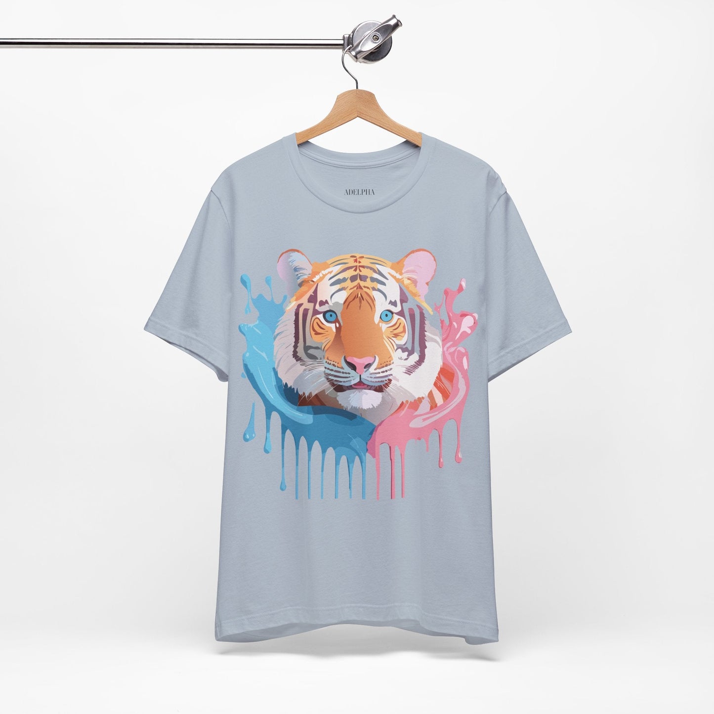 Tiger Graphic T Shirt Unisex Short Sleeve Tee By Adelpha Artwork Vintage Inspired