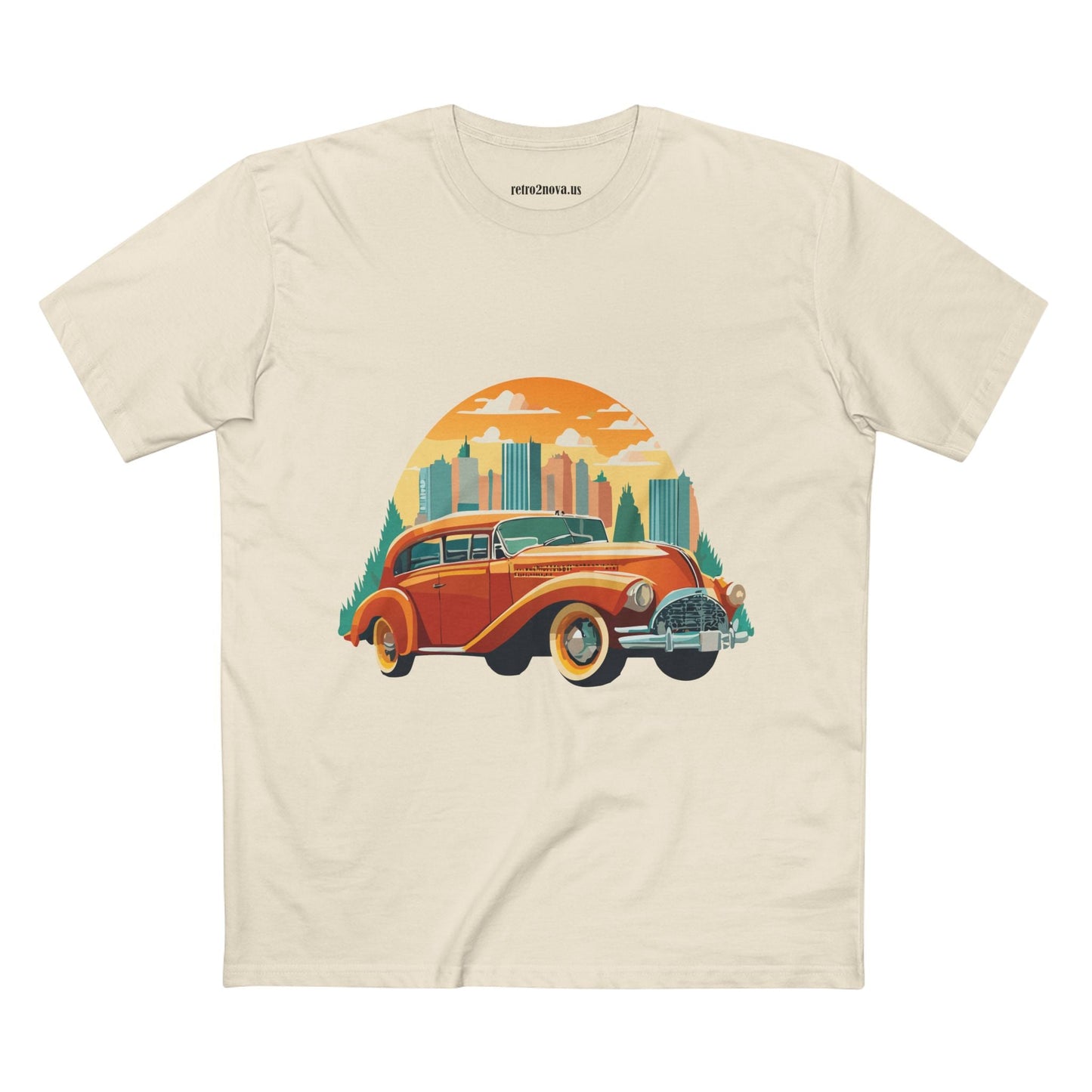 Retro Car Shirts Vintage Car Tee By Retro2Nova Unisex Premium Cotton Original Art Design Collection