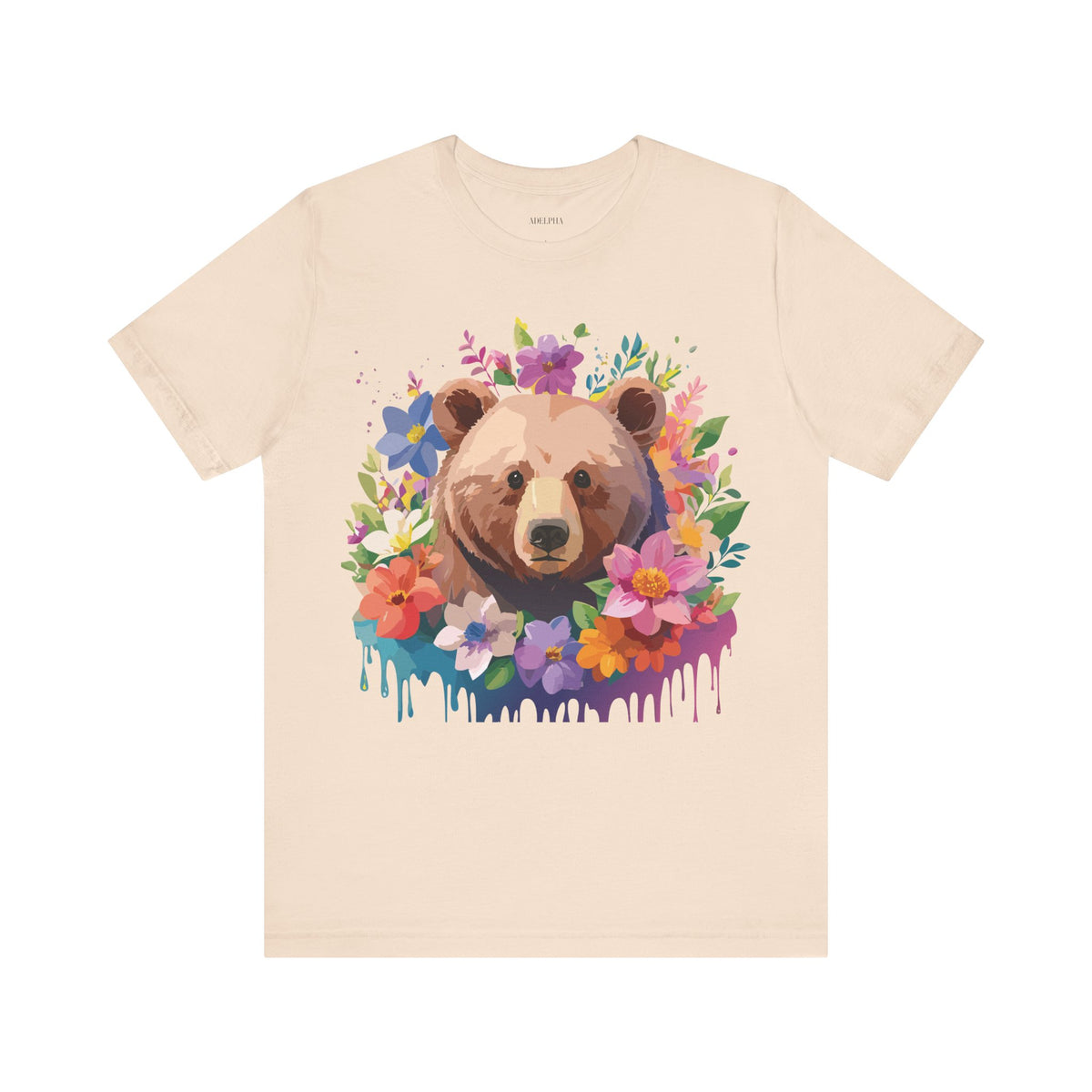 Bear Graphic Design Tee Bella+Canvas Unisex 100 Cotton Tee Shirt a119