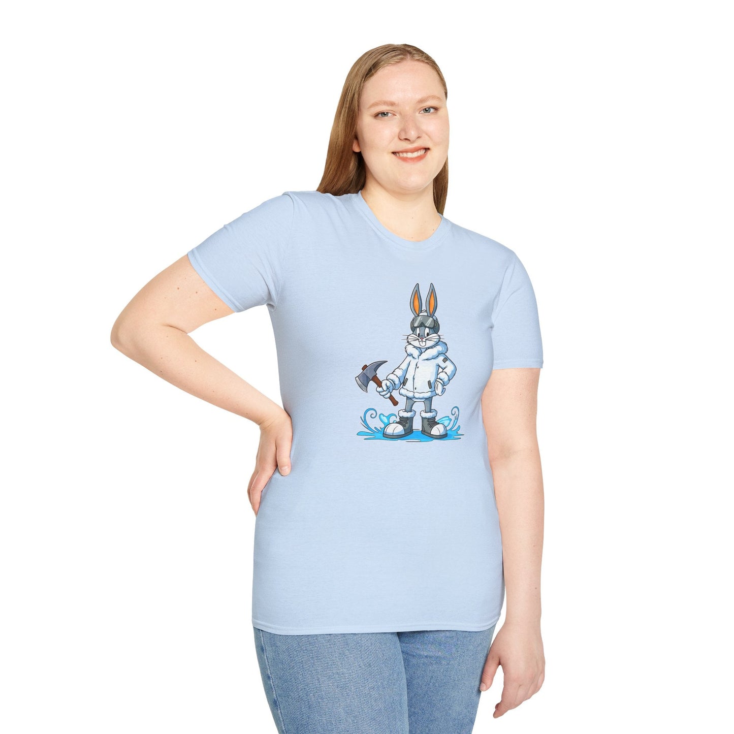 Bugs Bunny T Shirt Unisex Cartoon Animation Graphic Tee Softstyle Short Sleeve By Gildan 64000