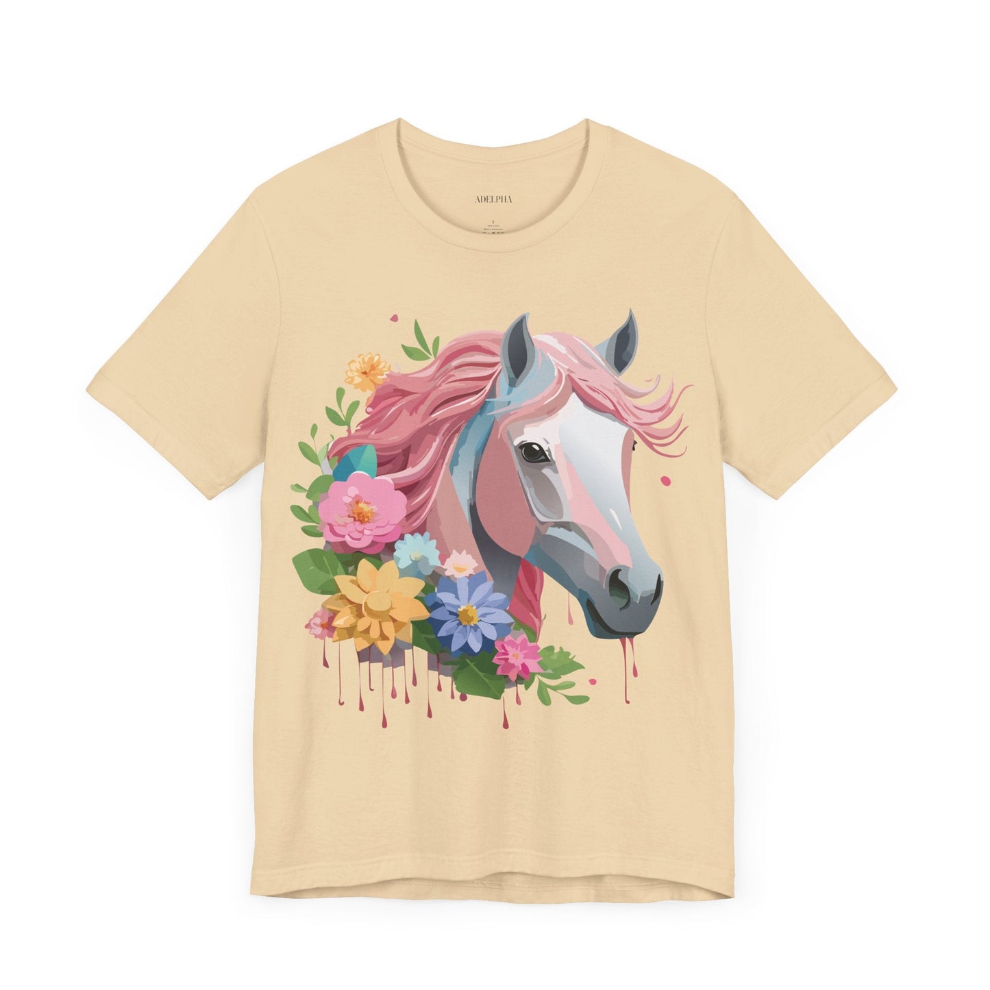 Horse Graphic Unisex 100 Cotton Vintage Animal Art T-Shirt 1