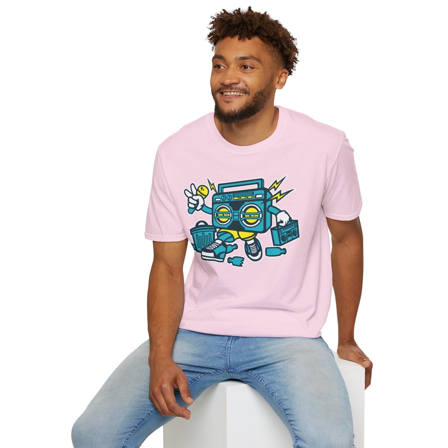 Cartoon T Shirt Animation Tee Funny Unisex Gildan Softstyle 64000 100 Percent Ring Spun Cotton