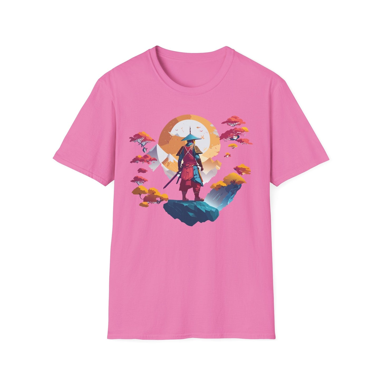 Gildan Softstyle 64000 Samurai T Shirt Unisex Cotton Tee With Samurai Design Relaxed Fit