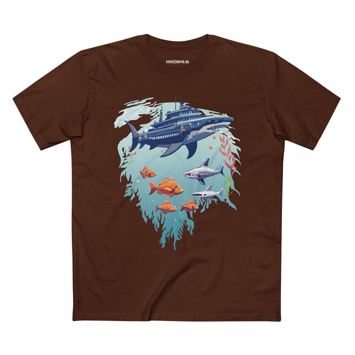 Ocean Pacific Shirt Unisex Premium Cotton Art Tee Original Art Design Retro2Nova Ocean Collection