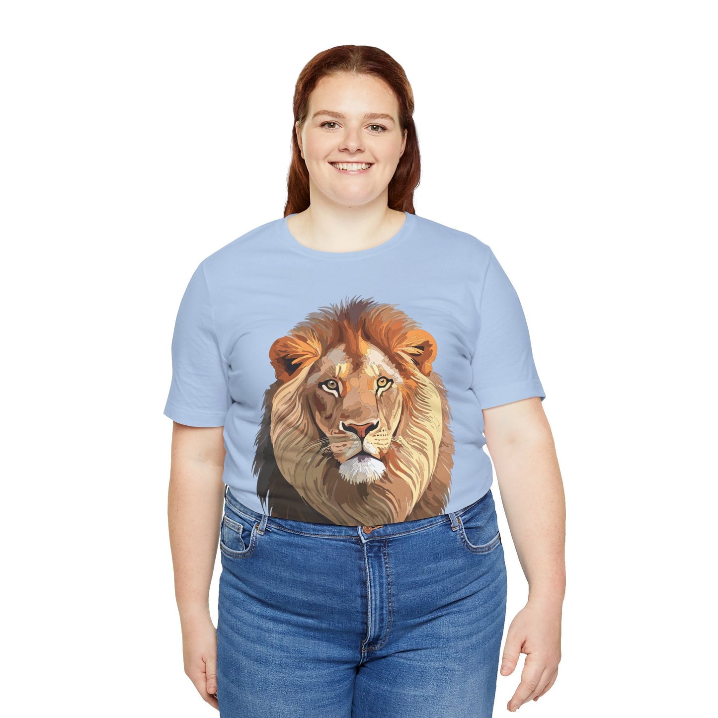 Unisex Animal Graphic Tee Shirt With Wild Animals Art Design For Everyday Wear Casual