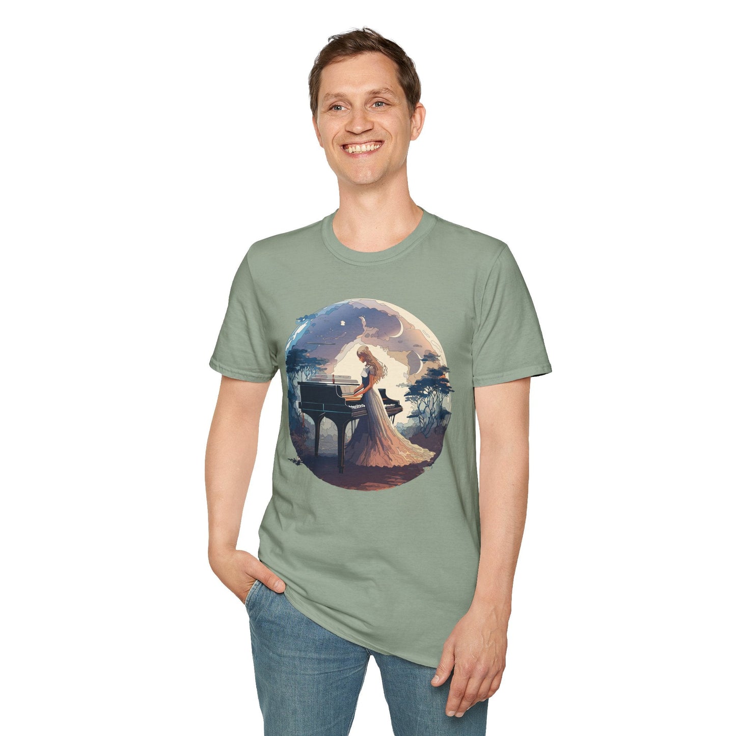Womens Graphic T Shirts Art Design Shirt Unisex Softstyle Gildan 64000 Short Sleeve