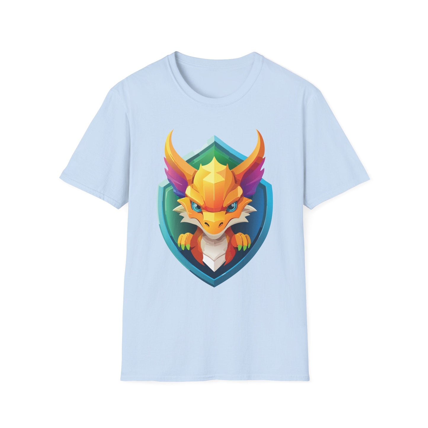 Dragon T Shirt Unisex Dragon Graphic Tee With Animal Design Soft Cotton Gildan Softstyle 64000