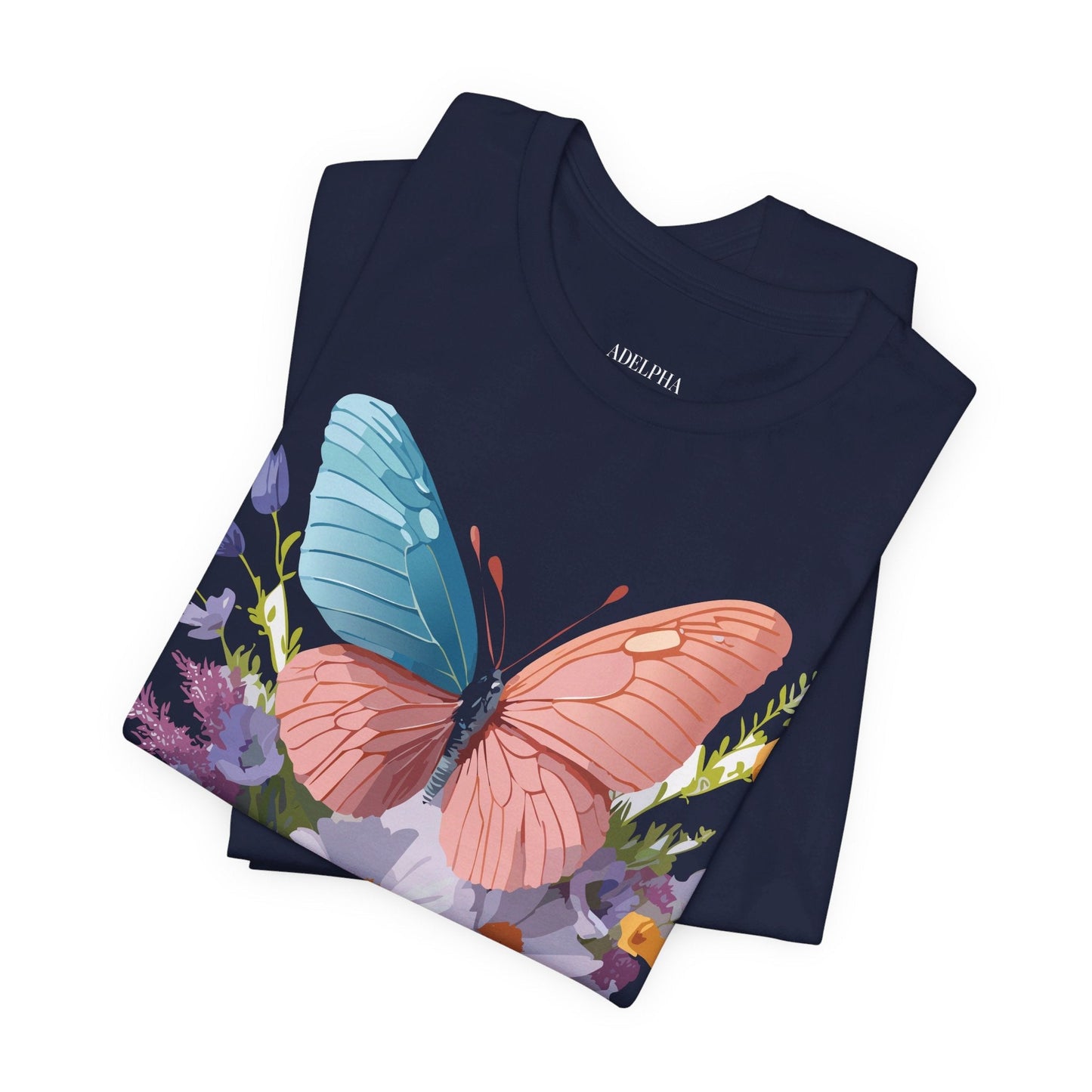 Butterfly Graphic Tee Unisex Adelpha Art Vintage Inspired Short Sleeve Shirt