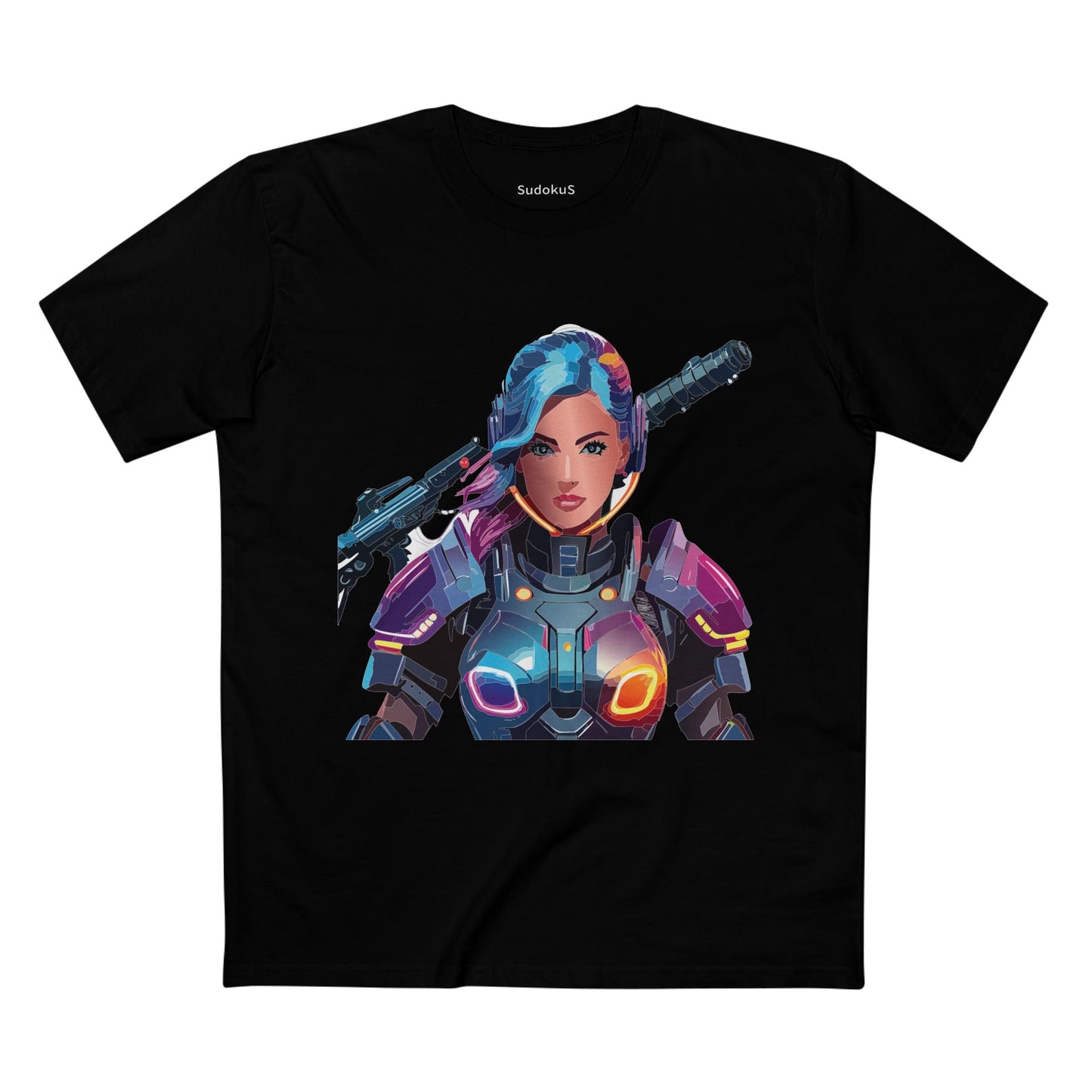 Army-woman Graphic Unisex 100 Cotton Staple Tee 11