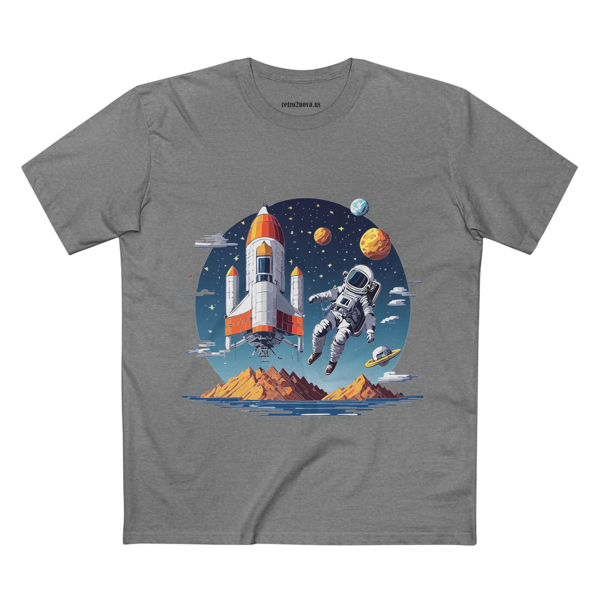 Cosmos Astronaut Graphic Tee Staple Unisex 100 Cotton Tee Shirt - CS-44