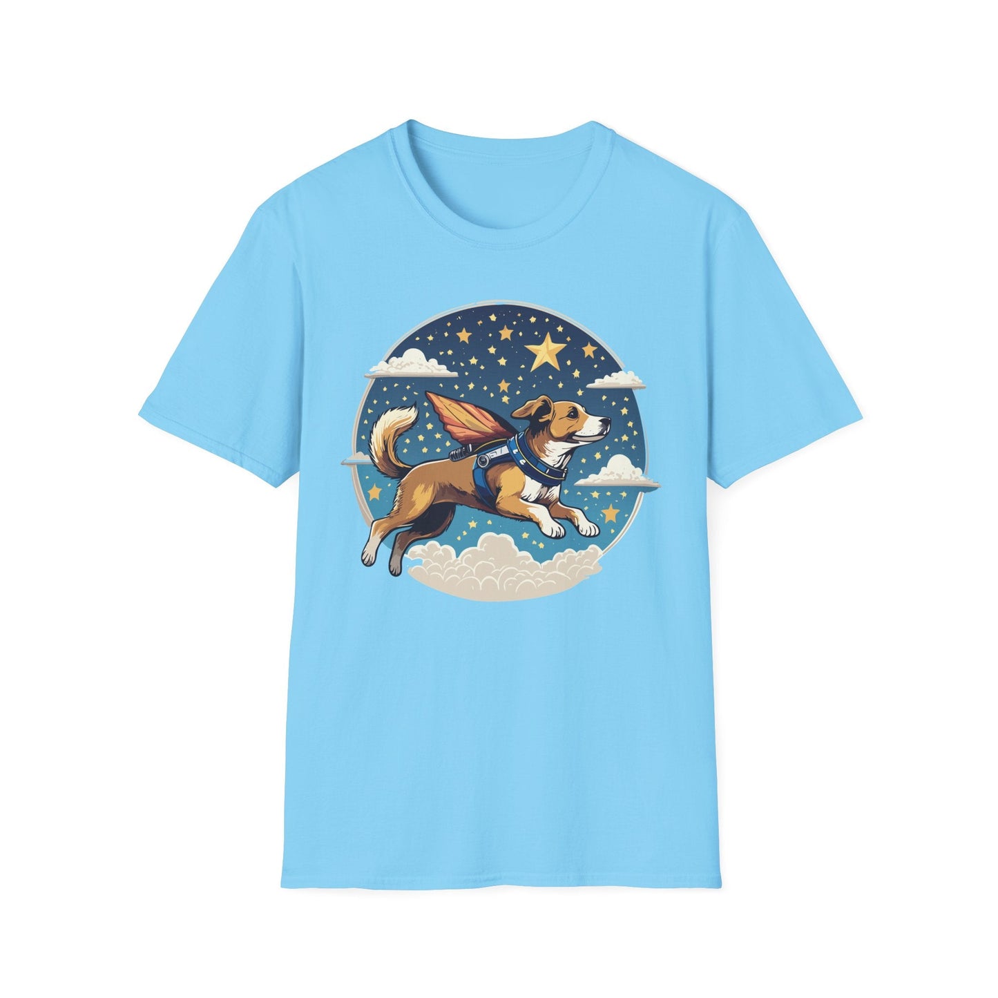 Dog Shirt Unisex Animal Print Tee Hundred Percent Cotton Softstyle Gildan 64000