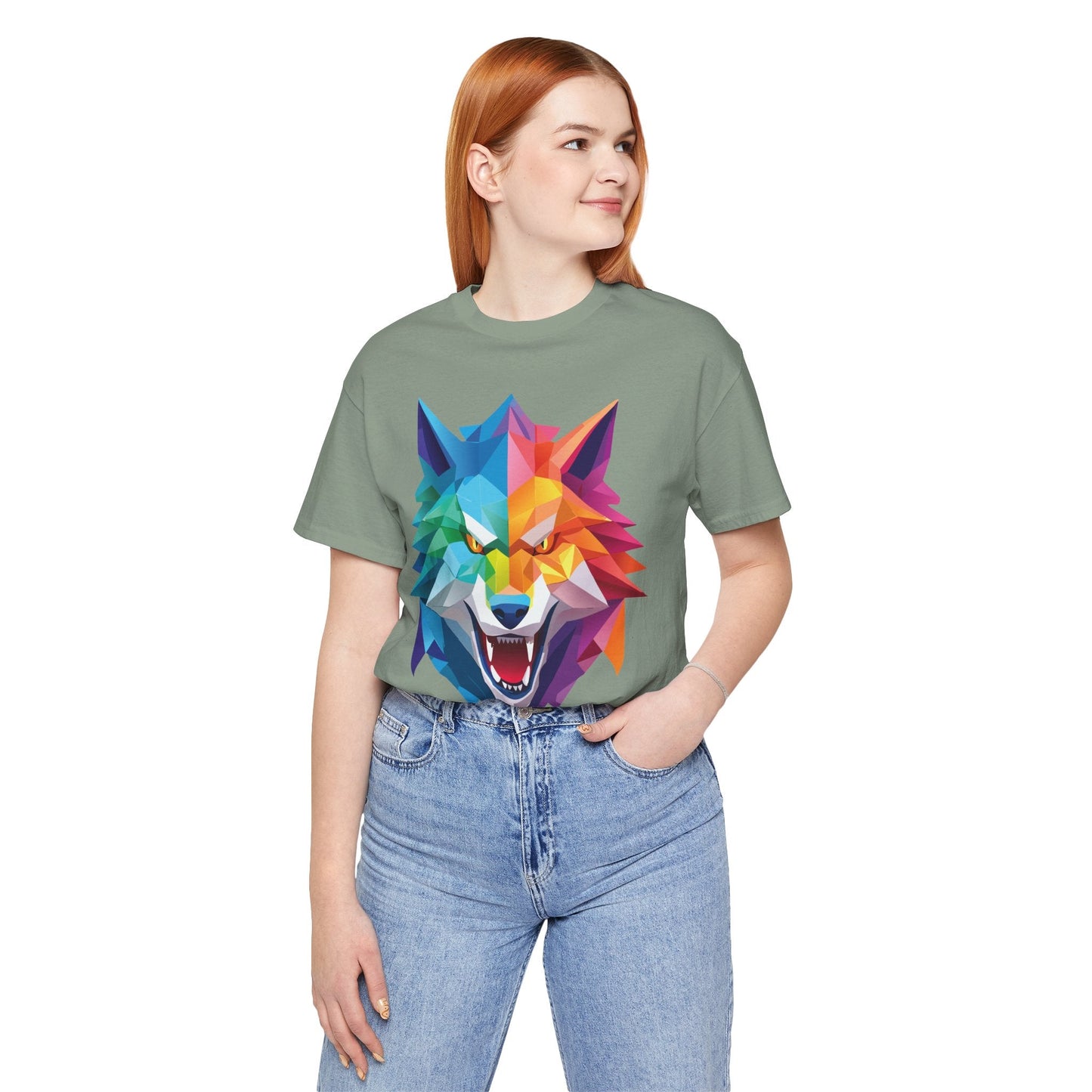 Unisex Animal Shirt Art Design Tee With Animals Wild Animals Shirt Short Sleeve