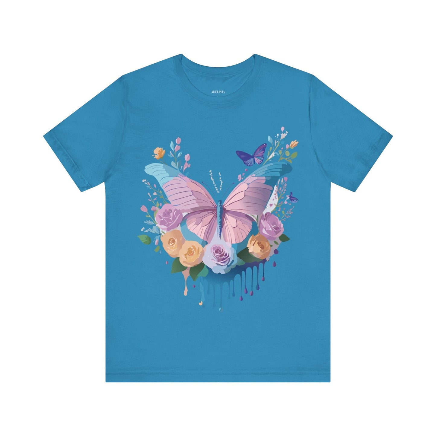 Adelpha Unisex Graphic Tee With Vintage Inspired Artwork Short Sleeve