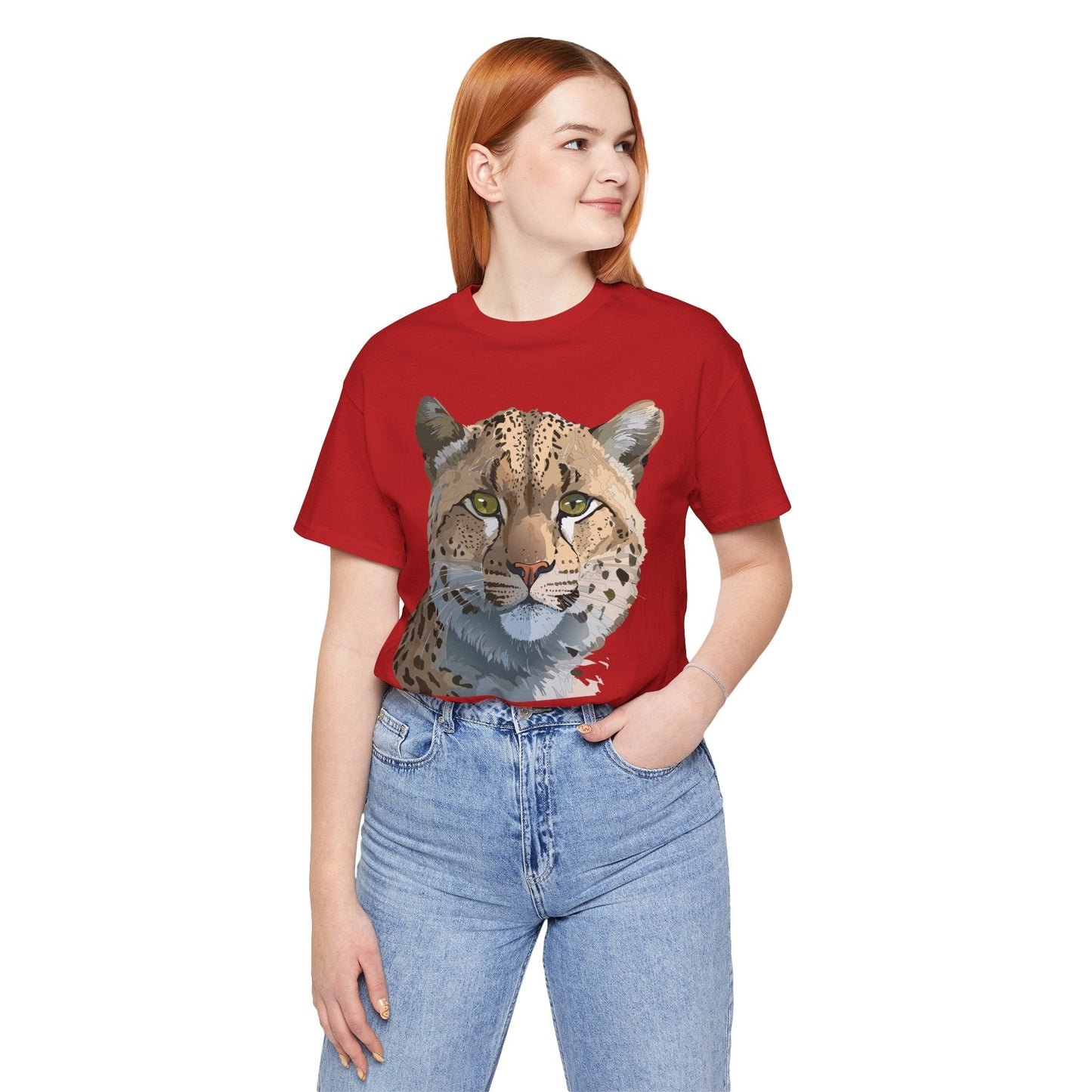 Unisex Animal Shirt With Animals Art Design Tee Short Sleeve Wildlife Print Tee Shirt