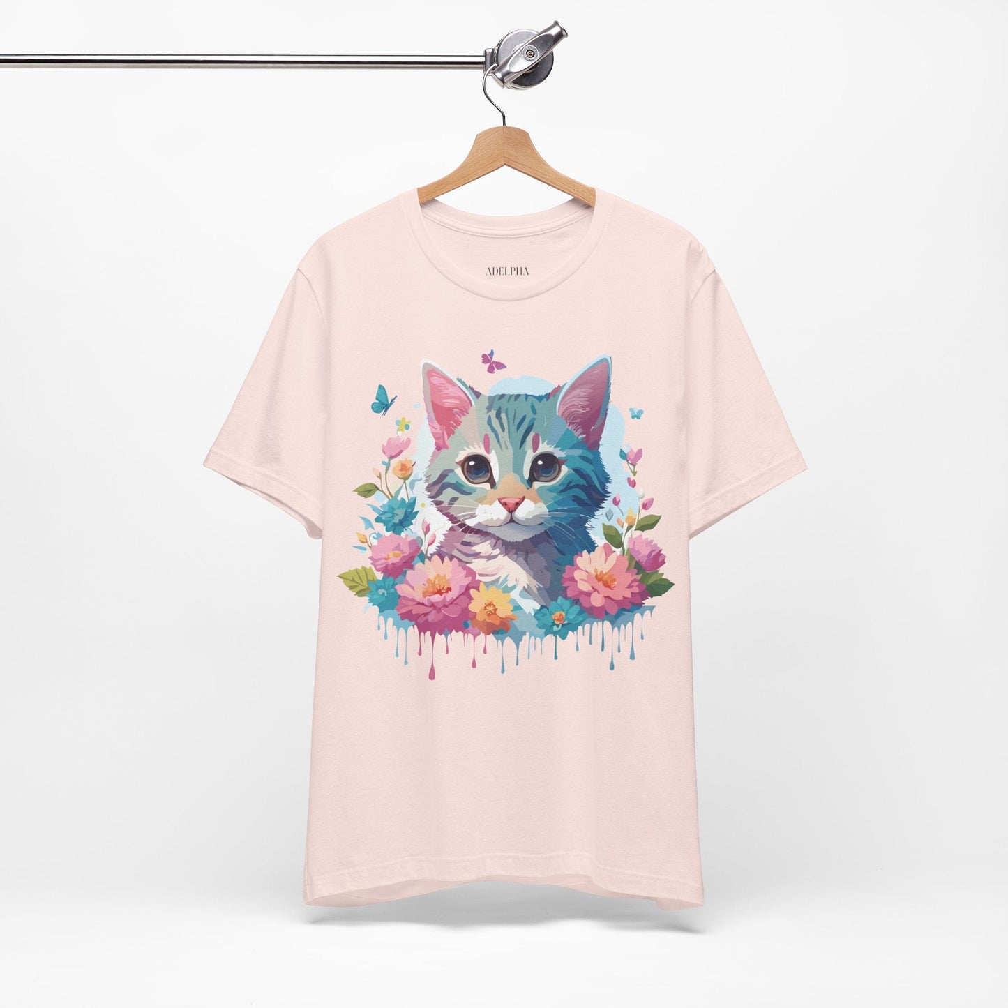 Cat Graphic Tee Unisex Jersey Short Sleeve Shirt Adelpha Art Design