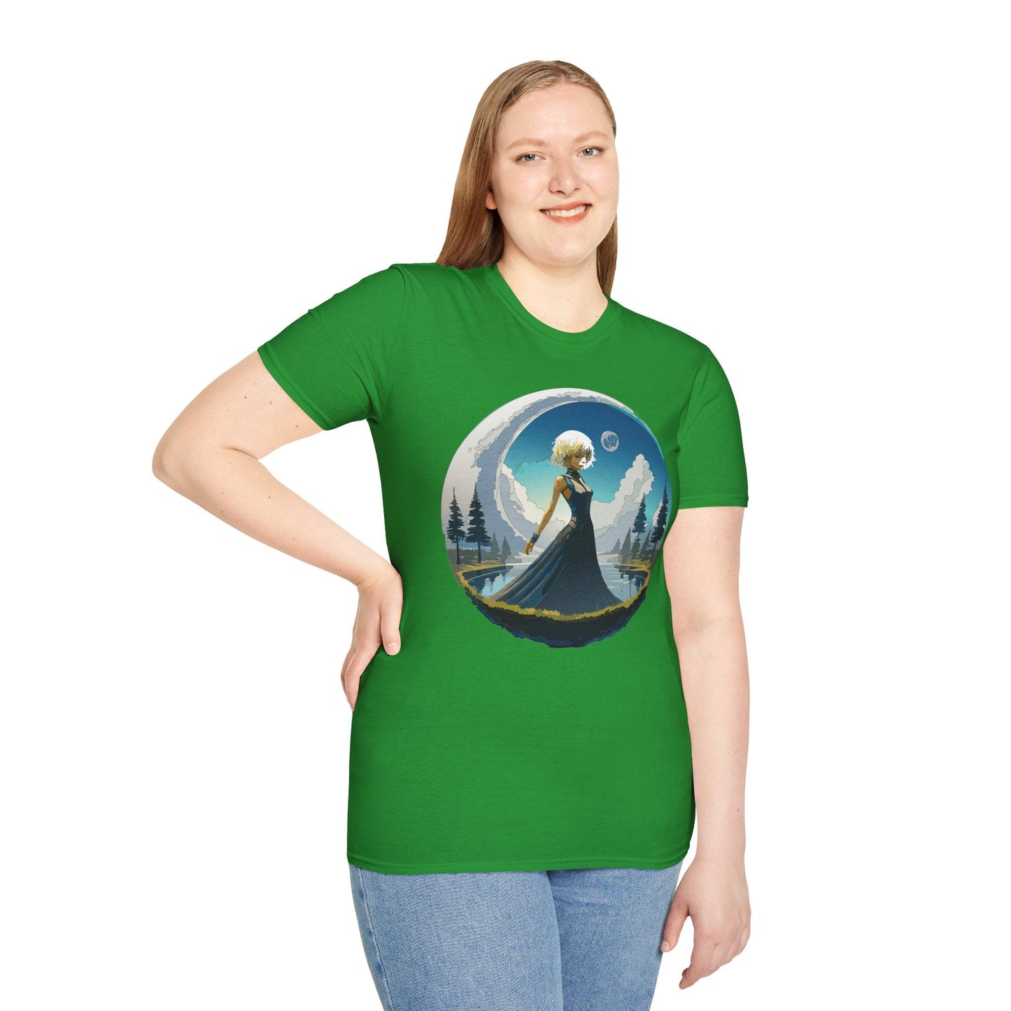 Womens Graphic T Shirt Art Design Tee Gildan Softstyle 64000 Unisex Short Sleeve
