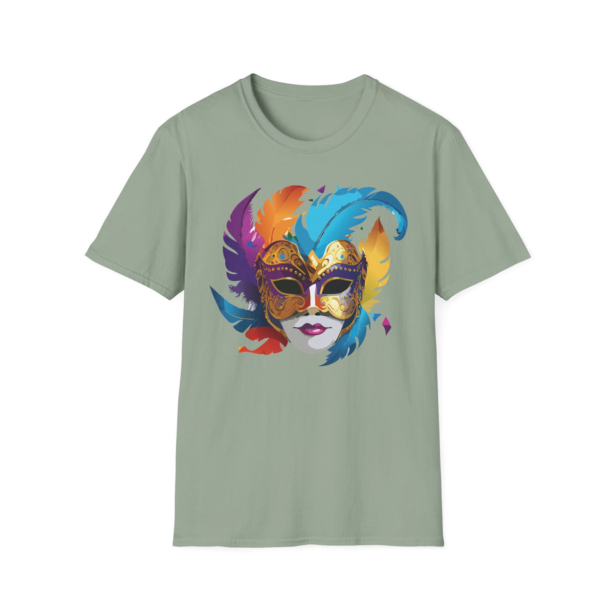 Mask Masquerade Carnival Graphic Tee Gildan Unisex 100 Cotton Tee Shirt h29