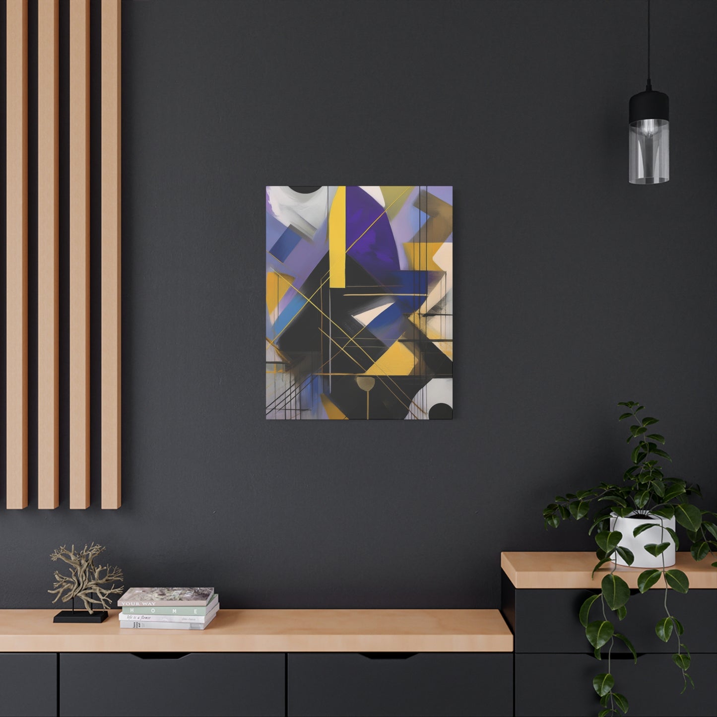 Purple Abstract Painting Print Canvas 20x24,20x30,24x30, 24x32,24x36,30x40, 32x48,36x48,40x60 Pine-Wood Inner Frame ABS-33