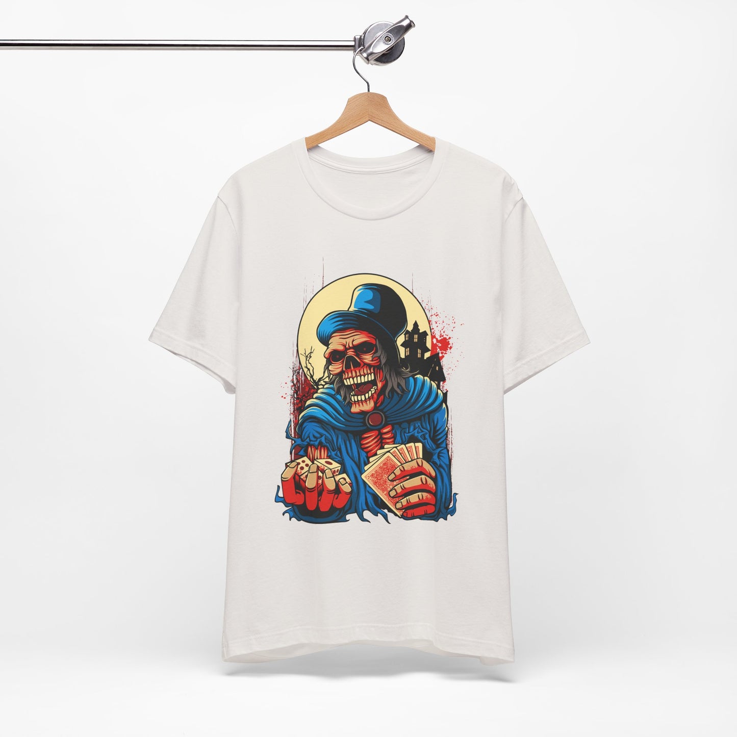 Skull Graphic Design Tee, Skull Shirt, Vintage Tees, Art Design T-Shirt, Graphic Tee, Art Shirts - 1