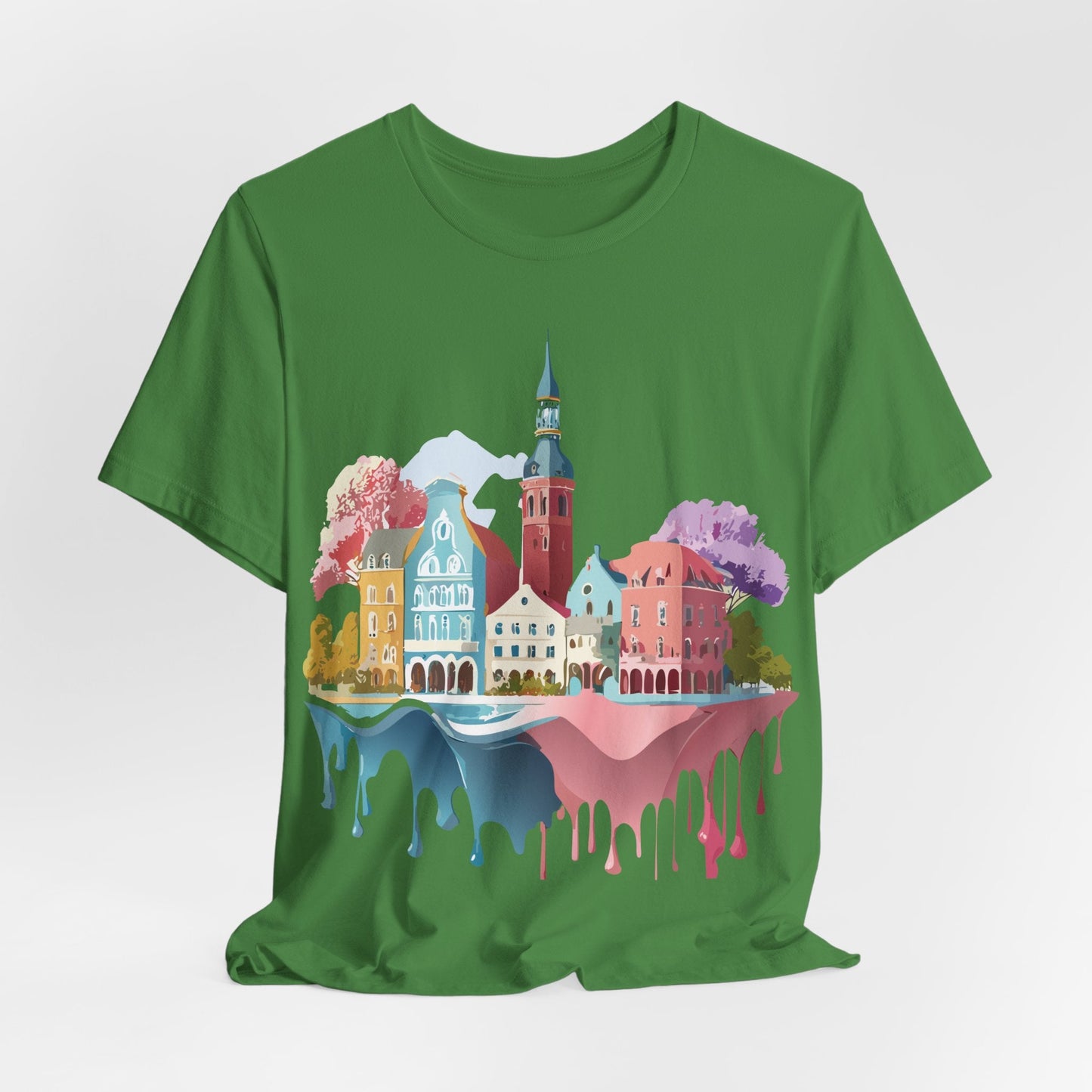 Germany Graphic Tee for Unisex Short Sleeve Shirt by Adelpha Art Design Vintage Inspired
