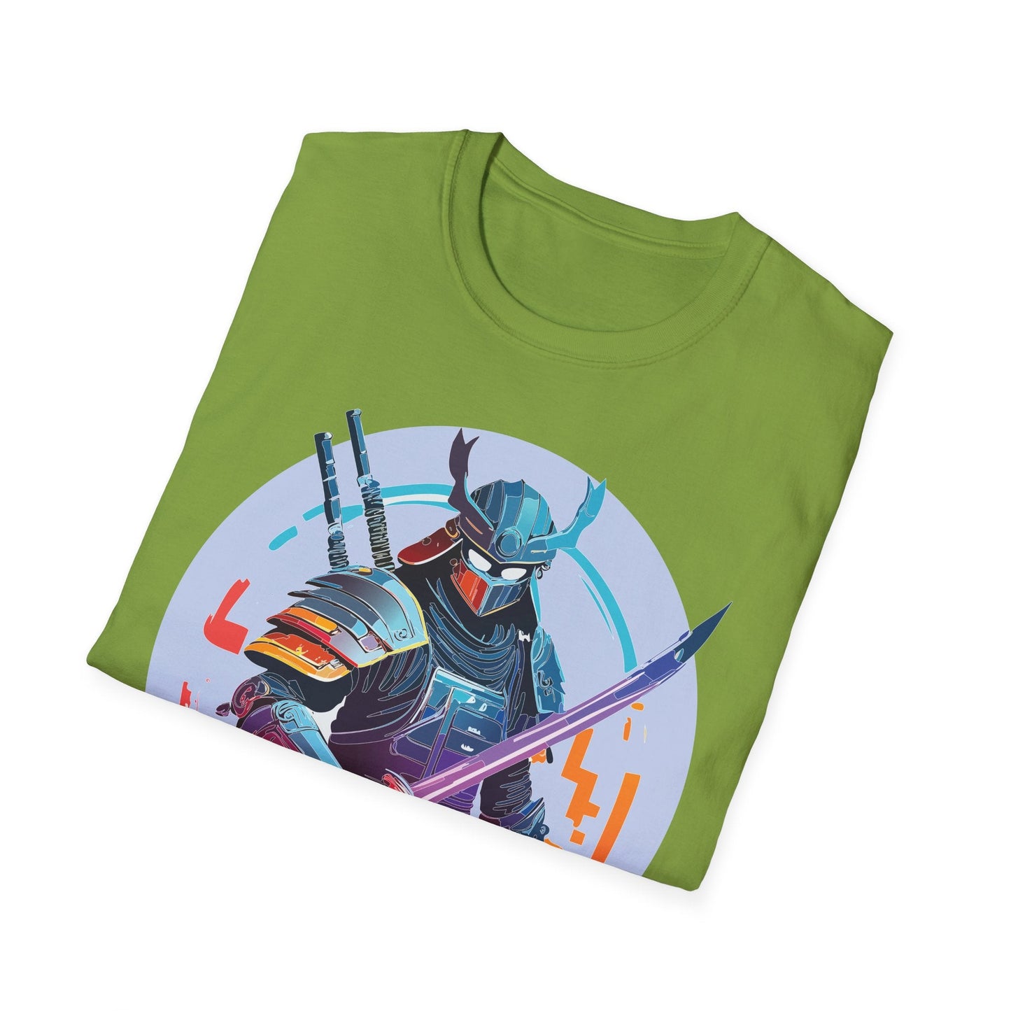 Samurai Shirt Unisex Softstyle Tee 100 Percent Ring Spun Cotton Light 4.5 Oz Graphic Gildan 64000