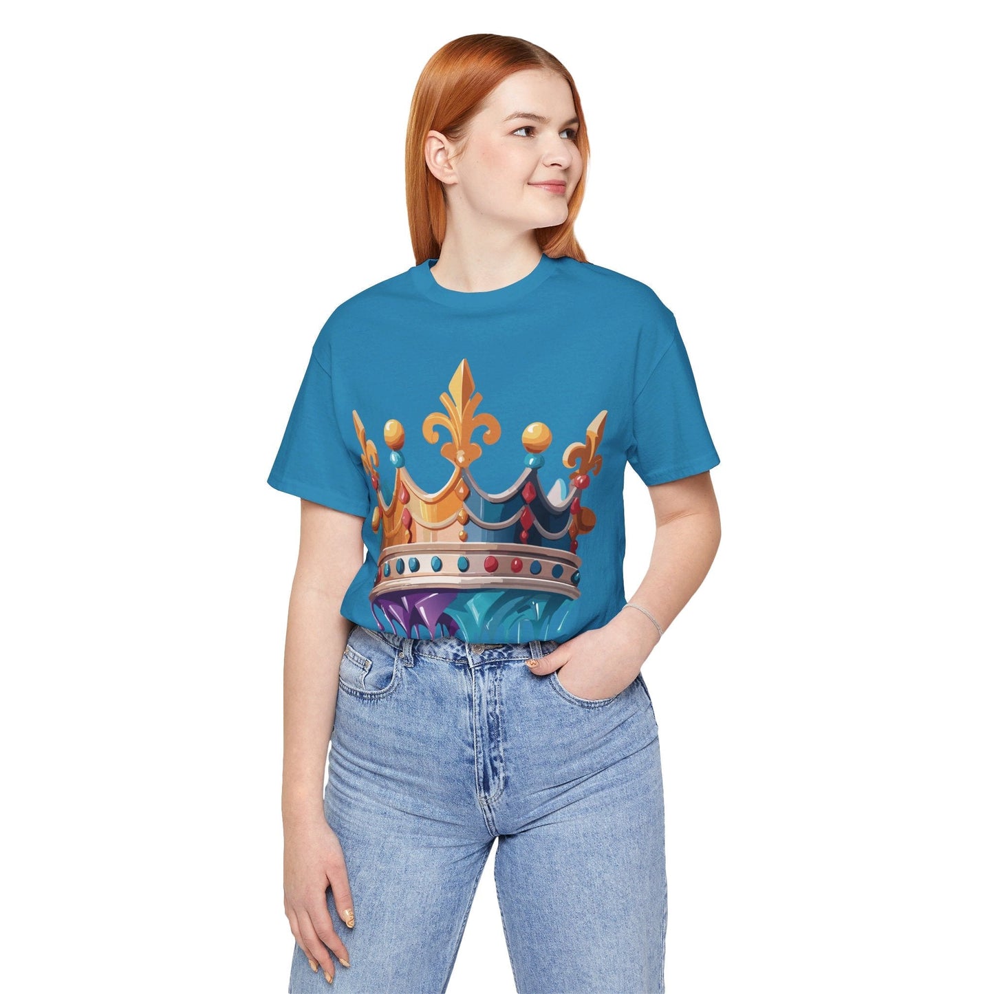 Adelpha Crown Graphic Tee Unisex Vintage Inspired Art Design Short Sleeve Shirt
