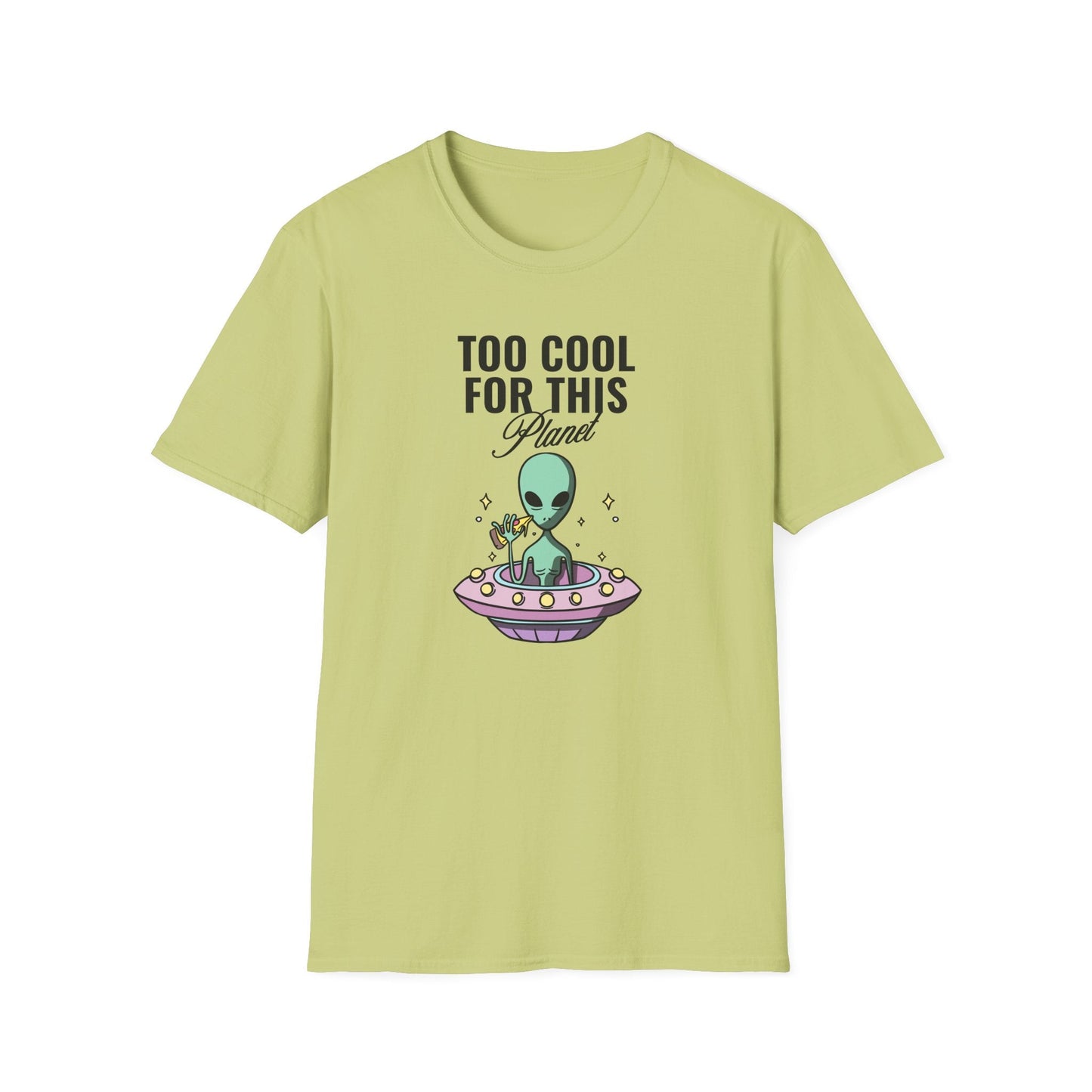 Alien UFO TShirt  Too Cool For This Planet Graphic Tee