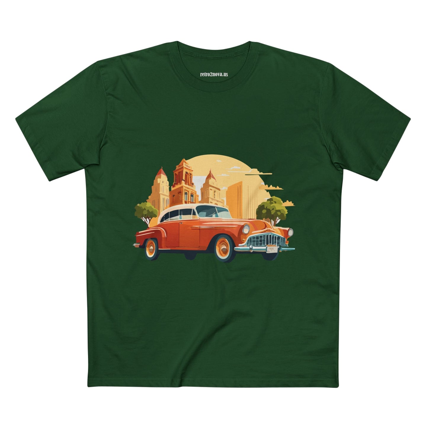 Retro Car Shirts Vintage Car Shirts RC21 Unisex Premium Cotton Tee With Original Art