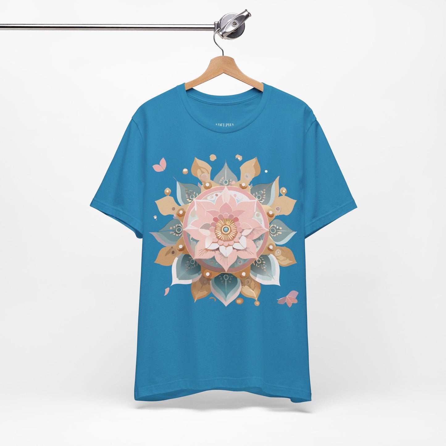 Adelpha Mandala Graphic Tee Unisex Vintage Inspired Art Design Shirt Premium Comfort