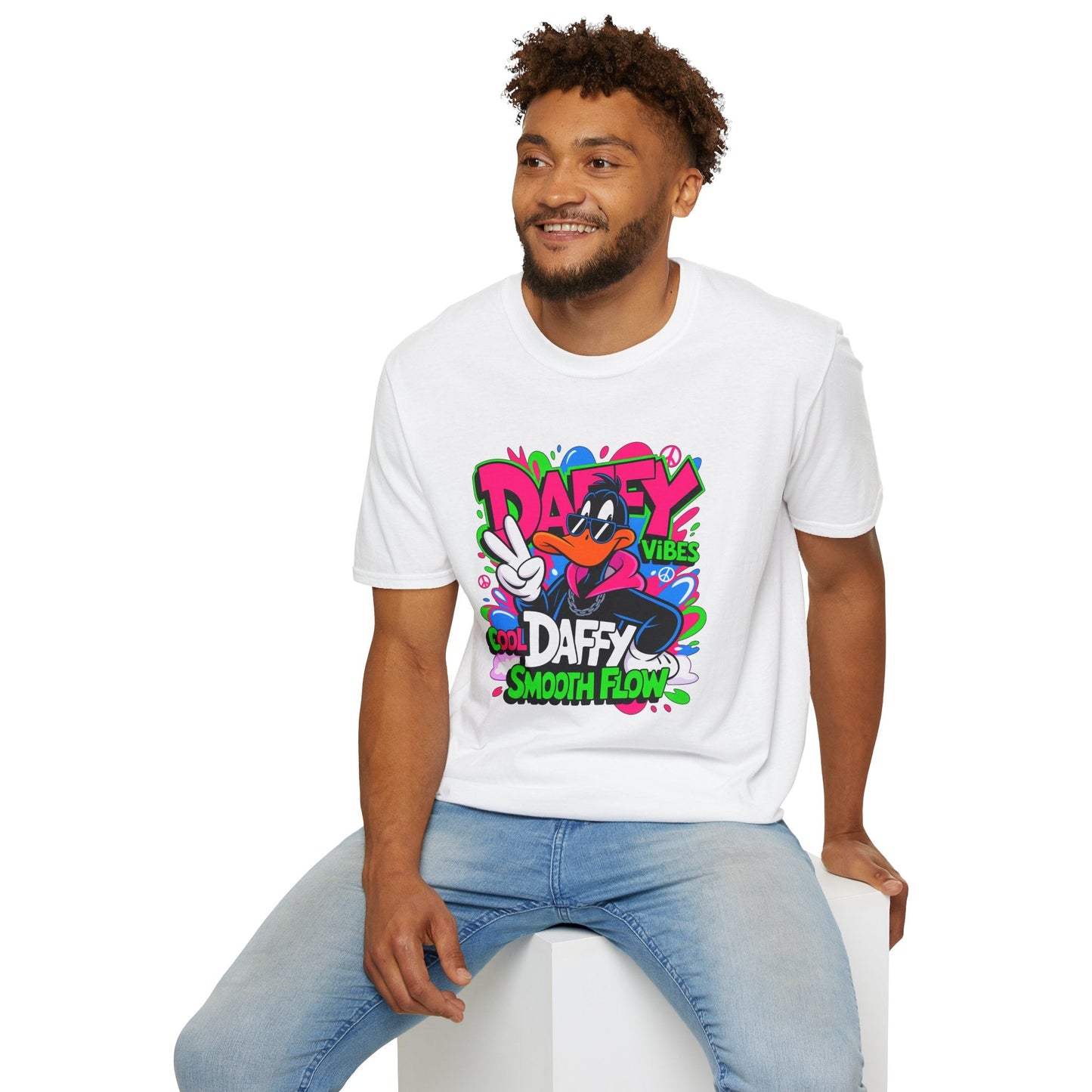 Unisex Cartoon T Shirt With Funny Animals Design Animation Tee Made From Softstyle Cotton