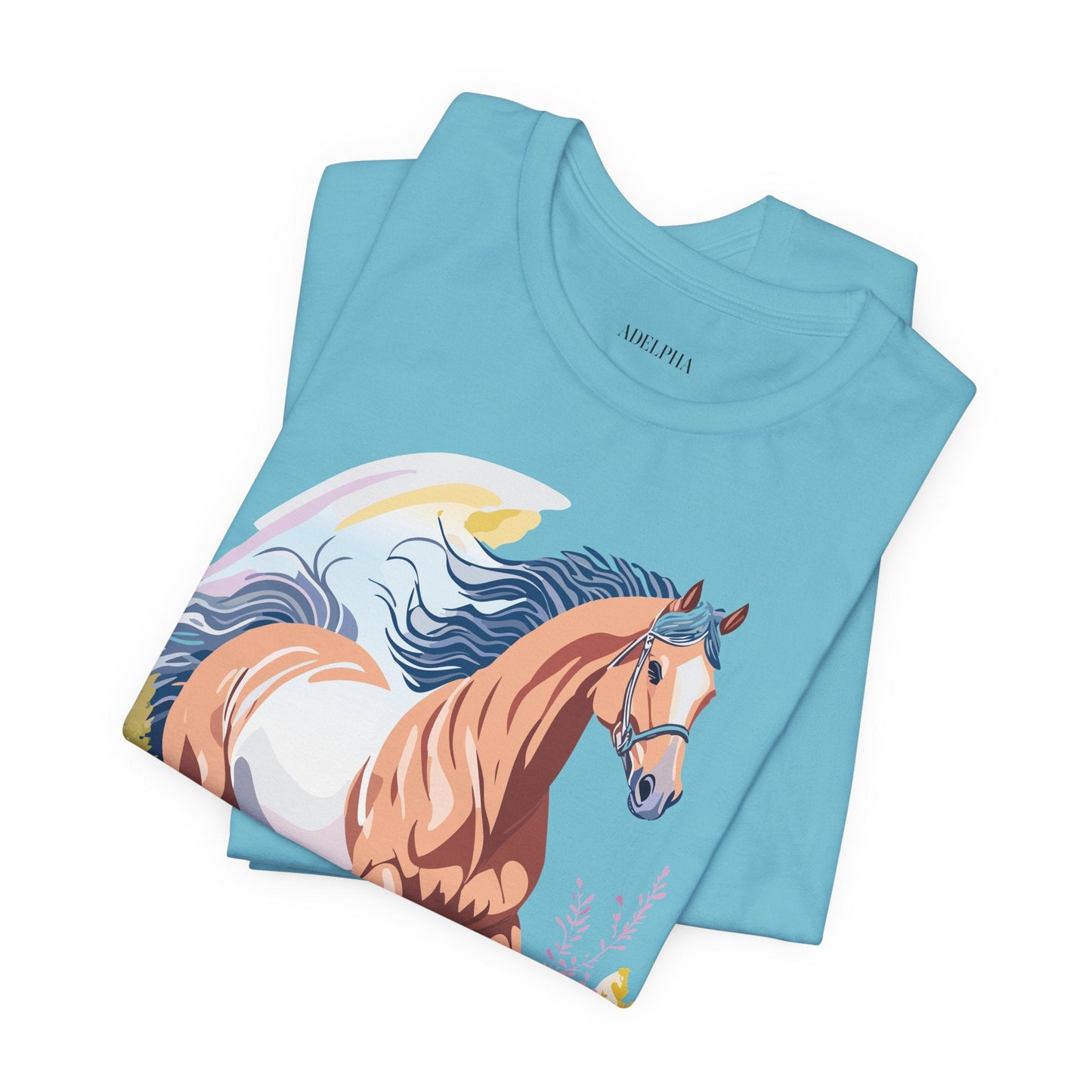 Horse Graphic Unisex 100 Cotton Vintage Animal Art T-Shirt 5
