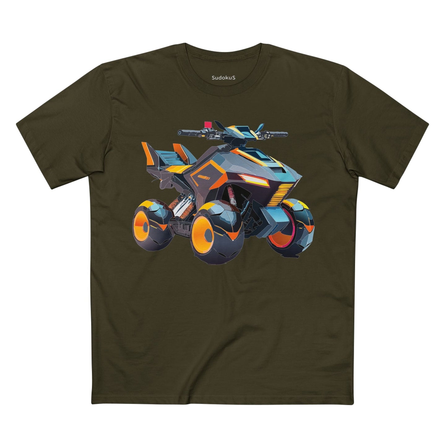 Moto Bike Graphic Unisex 100 Cotton Staple Tee 14
