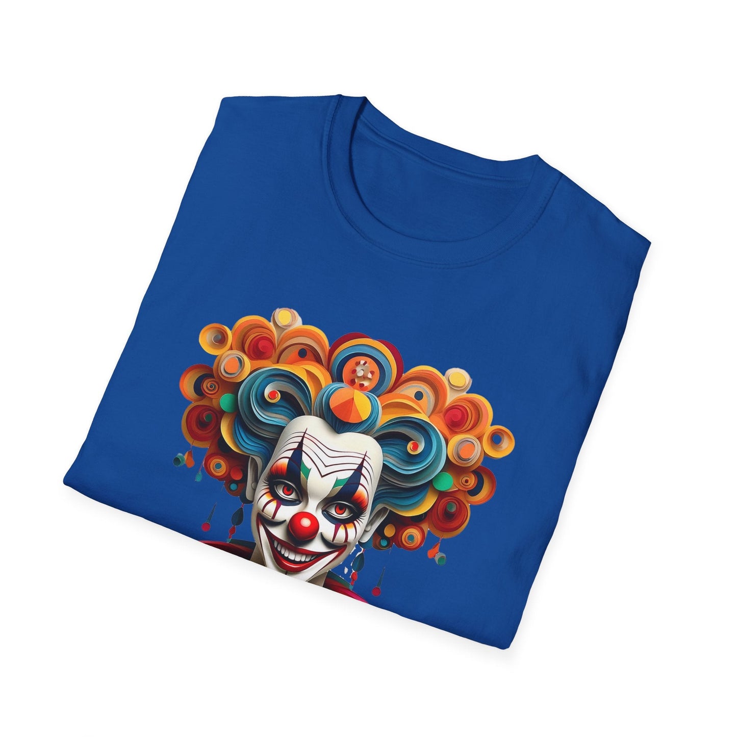 Unisex Clown T Shirt Funny Man Circus Shirt Softstyle Gildan 64000 Short Sleeve Tee